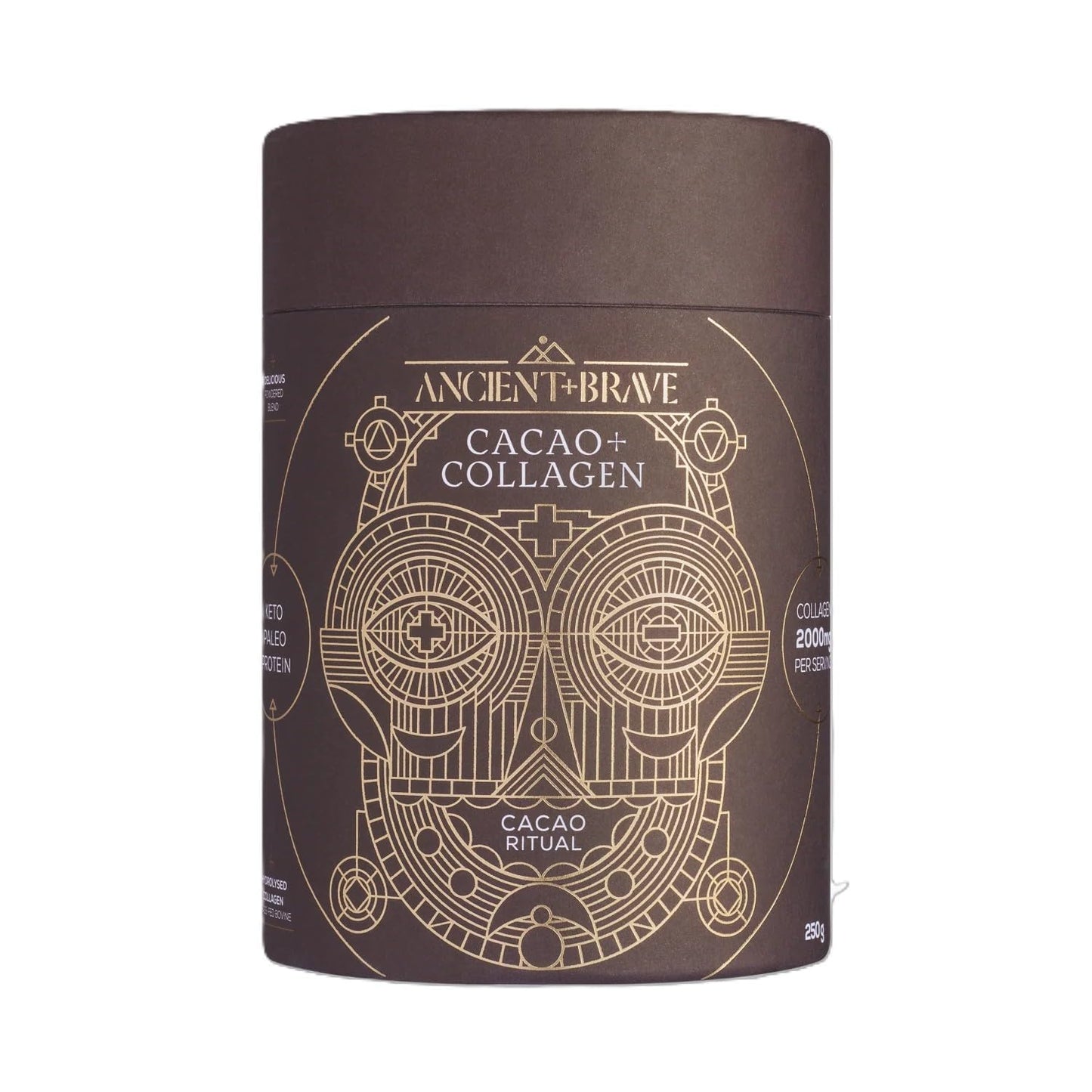 Ancient + Brave Cacao + Collagen Powder, 25 Servings
