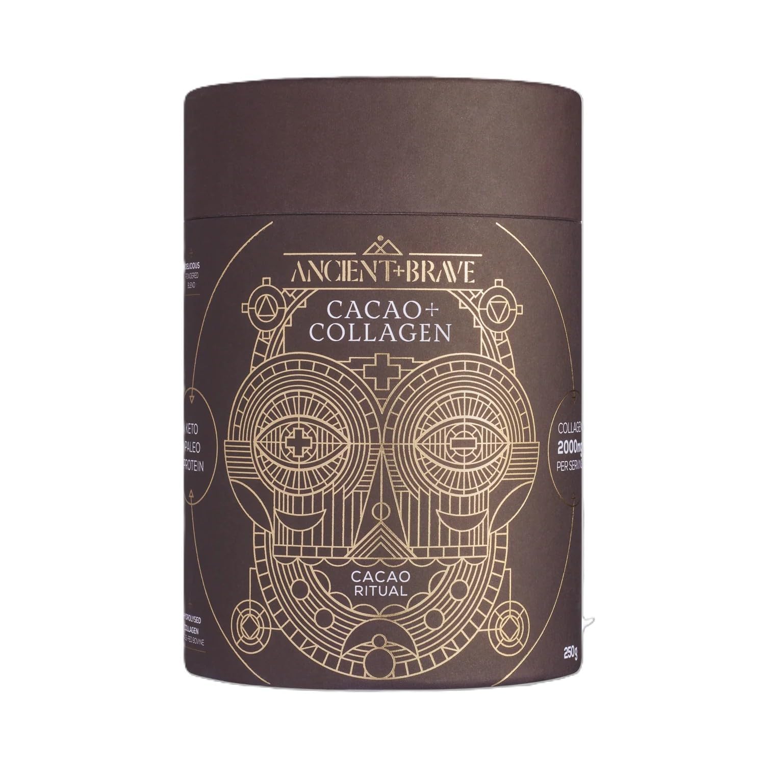 Ancient + Brave Cacao + Collagen Powder, 25 Servings