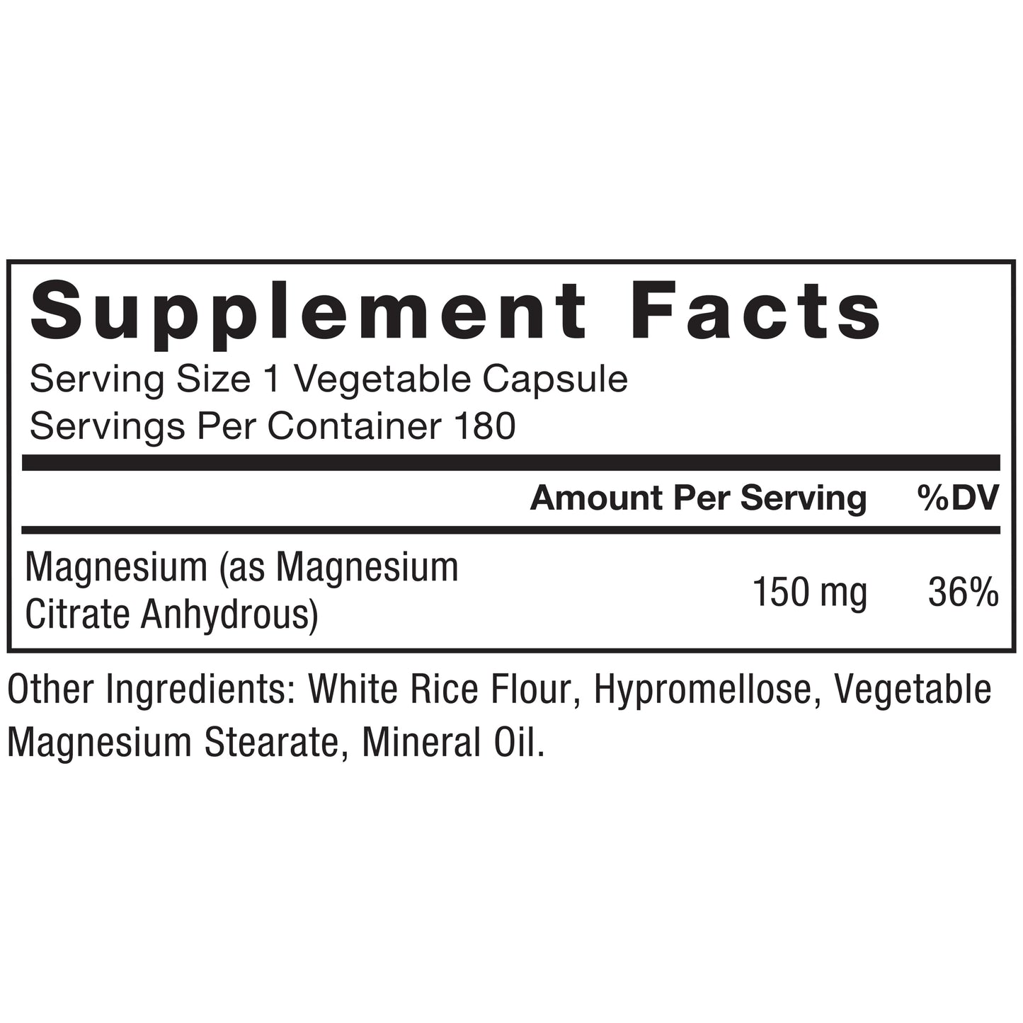 Force Factor Magnesium Citrate Capsule, 180 Count