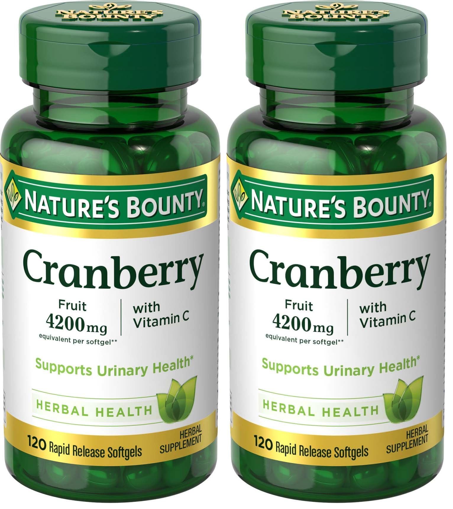 Nature's Bounty Cranberry Pills for Women Urinary Tract Health Softgel 240