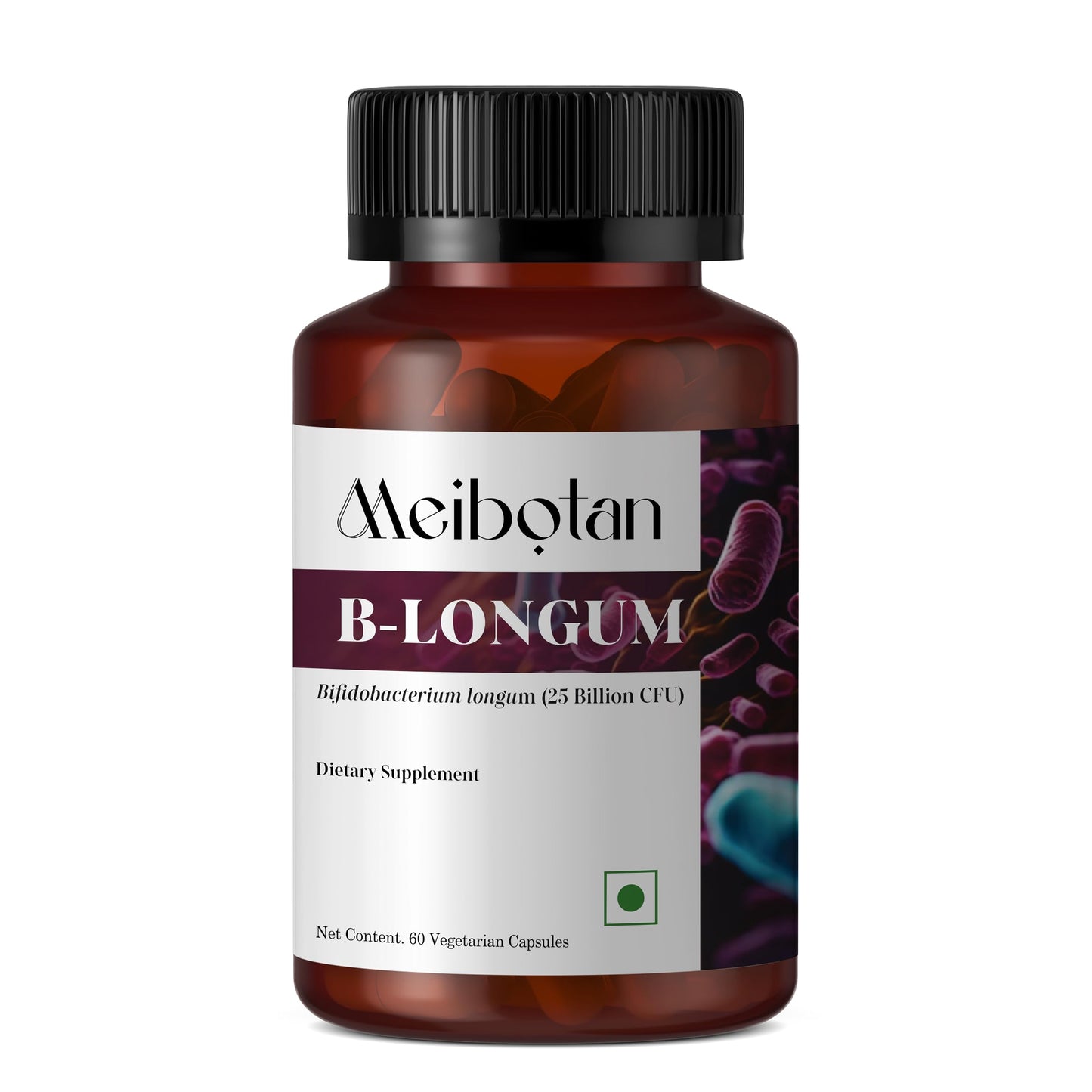 MEIBOTAN B-Longum Probiotic for Digestive and Immune Health 60 Veggie Capsules