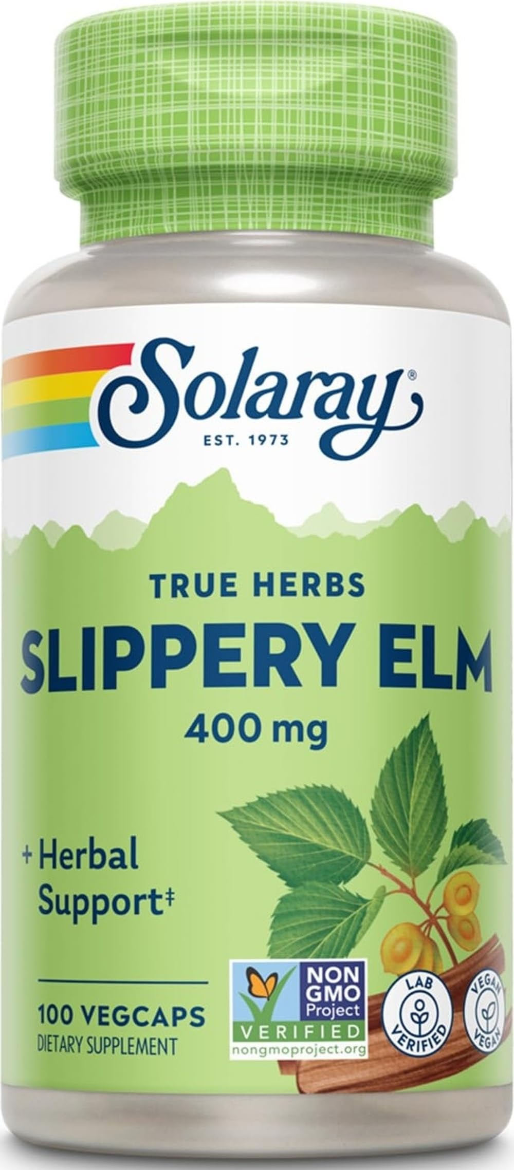 SOLARAY Slippery Elm Bark 400 mg VegCaps 100