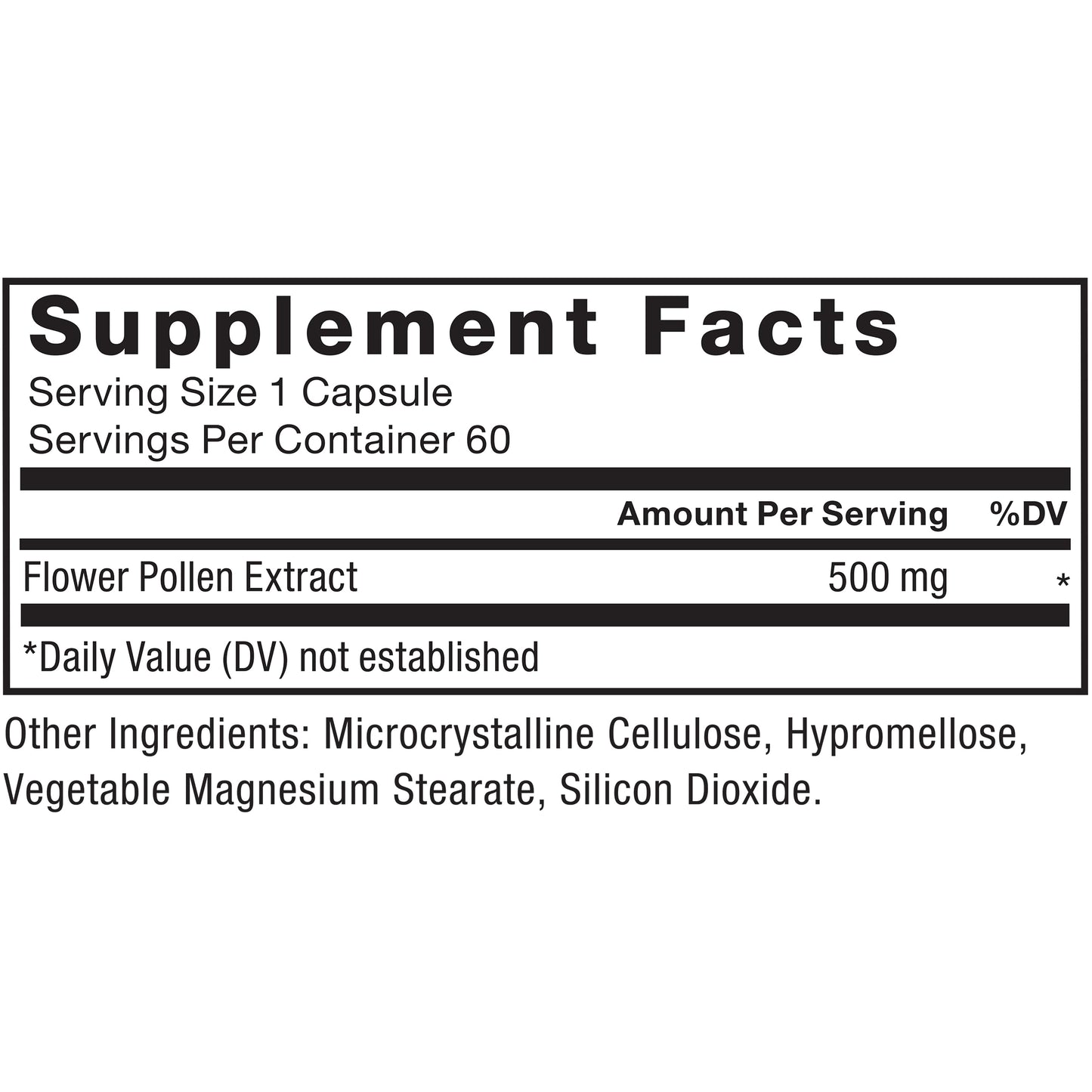 Force Factor Flower Pollen Prostate Support Capsules, 60 Count