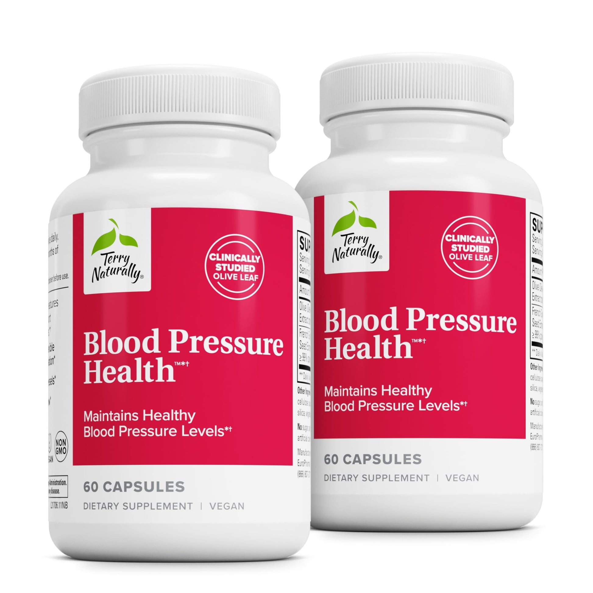 Terry Naturally Blood Pressure Health - Healthy Blood Flow & Circulation Support, Heart Health with Antioxidants, Cardiovascular Support, 120 Capsules