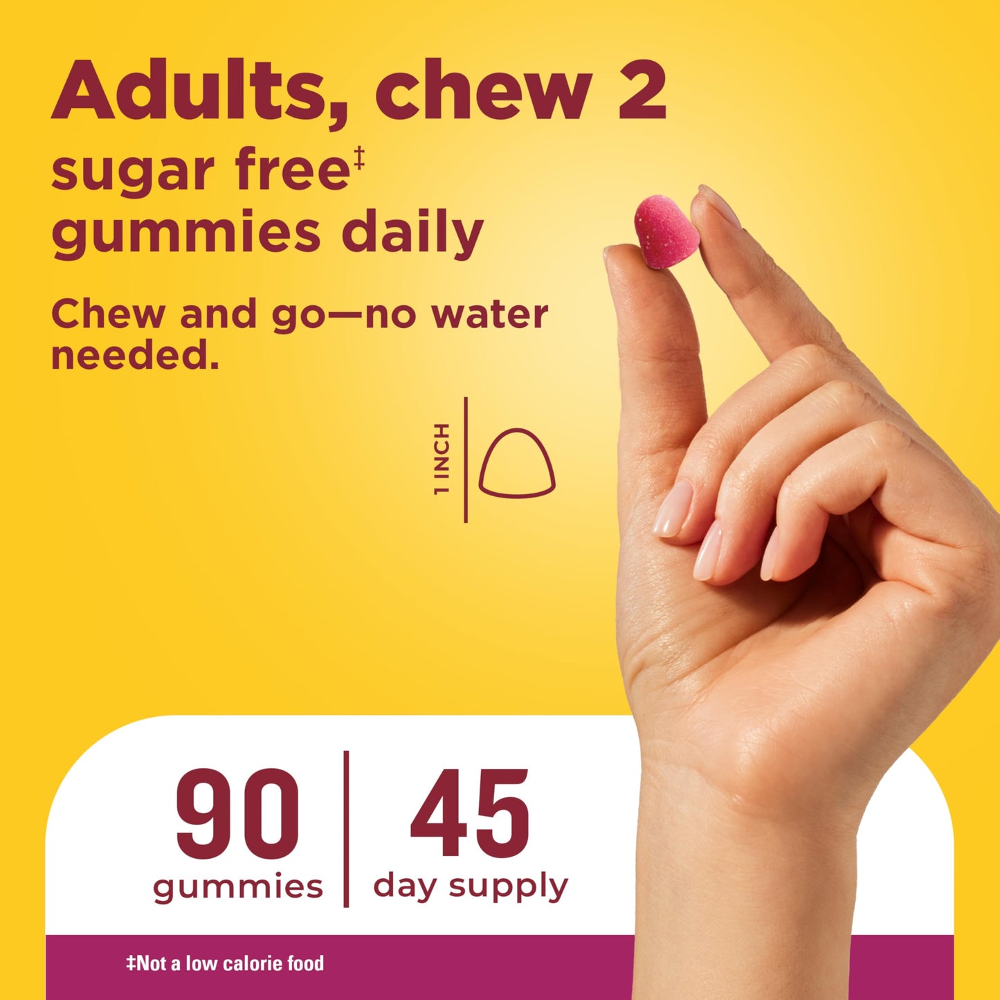 Nature Made Zero Sugar Multivitamin Women's Gummies 90 Count