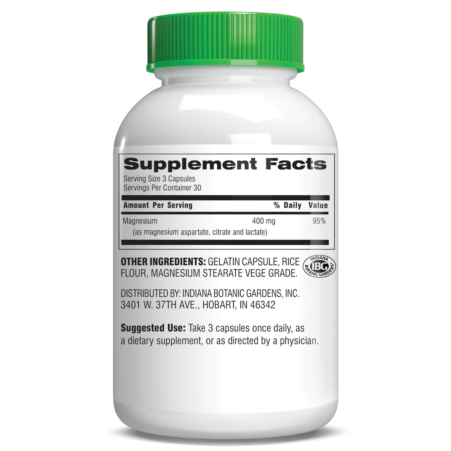 Botanic Choice Triple Magnesium Advantage Magnesium Aspartate Citrate & Lactate Complex Supplement for Nerve, Digestive, Muscular & Heart Health for Men & Women, 90 Capsules