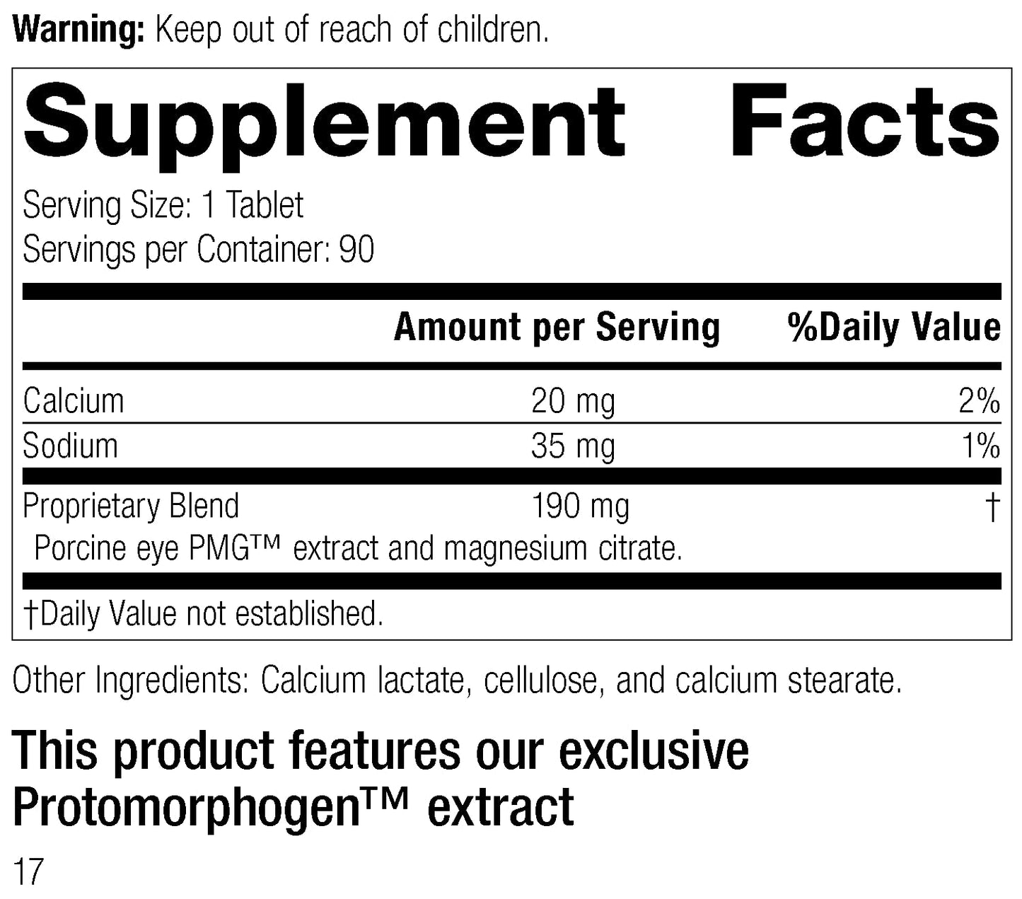 HU HomeUNIT Oculotrophin PMG 90 Tablets