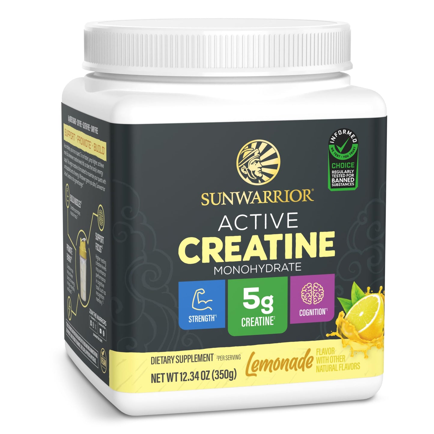 Sunwarrior Creatine Monohydrate Powder, 12.34