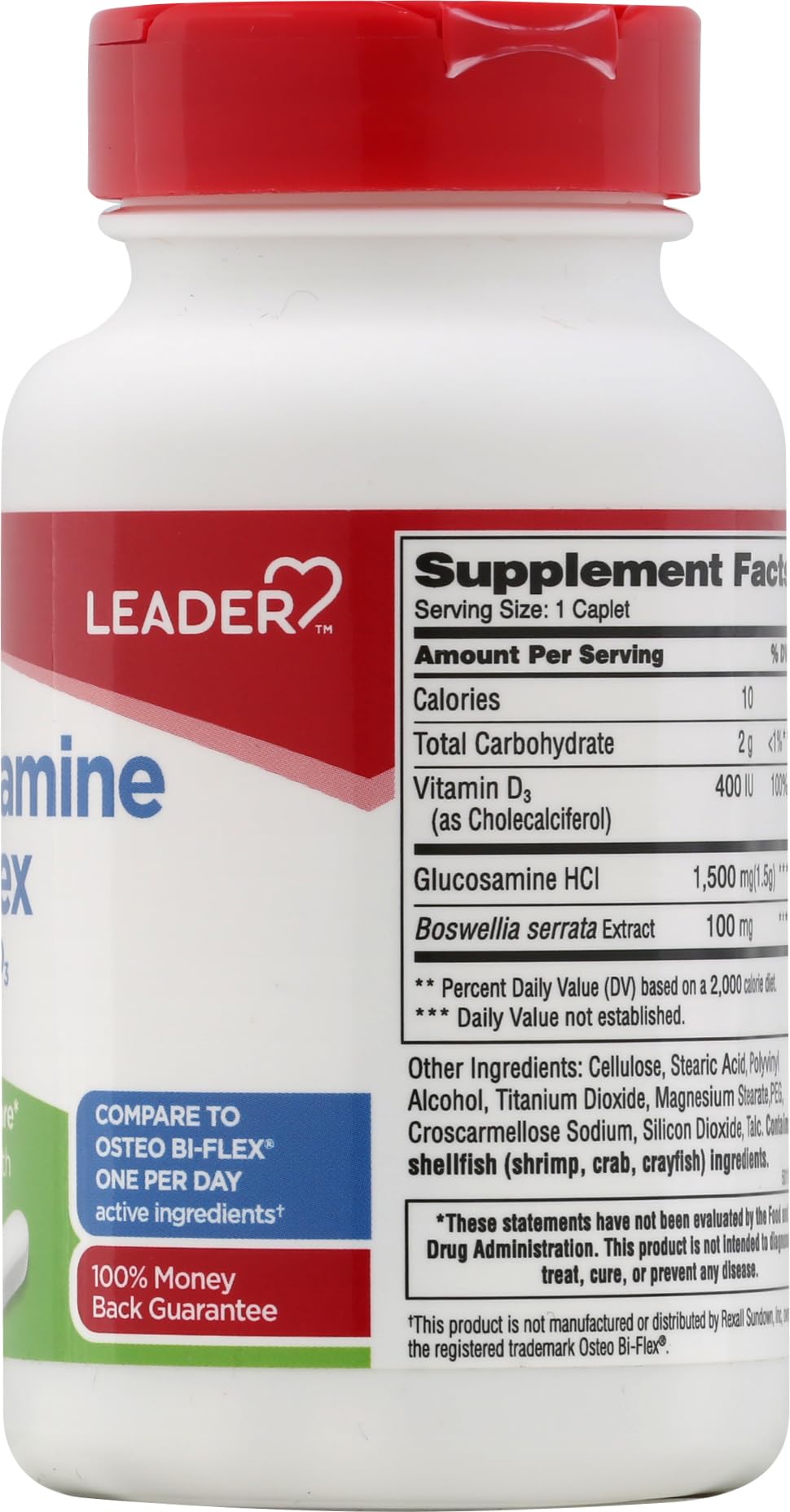 Leader Glucosamine with Vitamin D Caplets 120