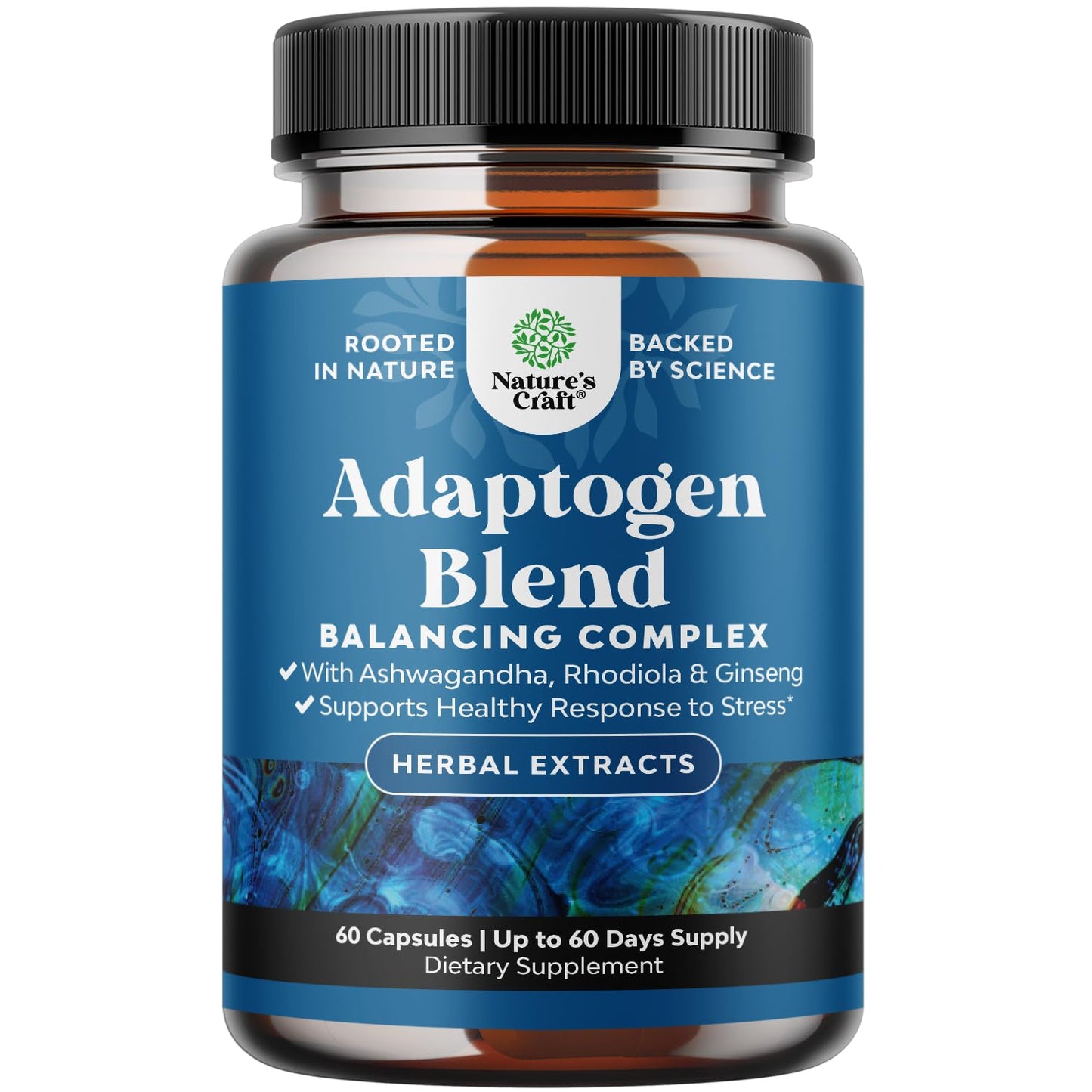 Natures Craft Herbal Adaptogen Mood Support Capsule 60 Count