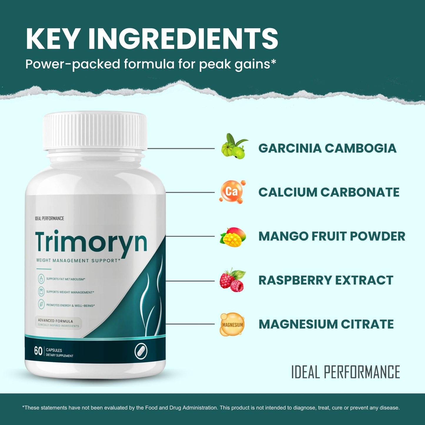 IDEAL PERFORMANCE Trimoryn 60 Capsules