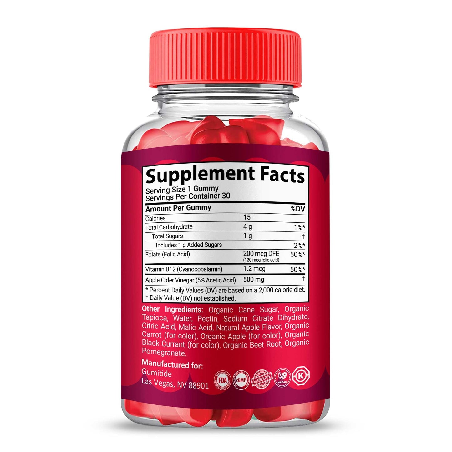 Gold Nutra Gumitide Gummies Gummy 5 Pack