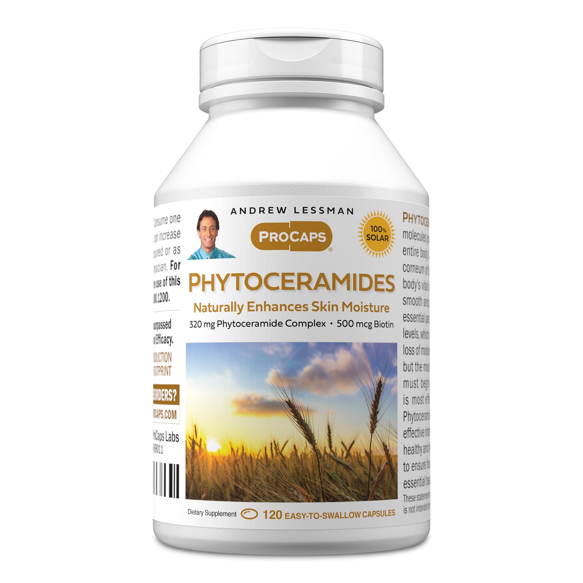ANDREW LESSMAN Phytoceramides with Biotin Capsule 120 Count