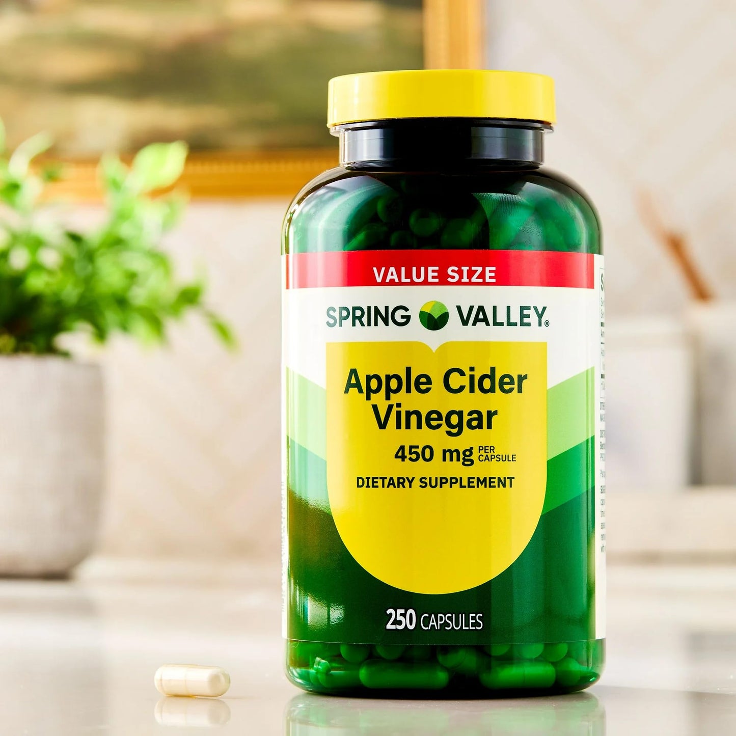 SUREFECT Apple Cider Vinegar 450 mg Capsules, 250 Count