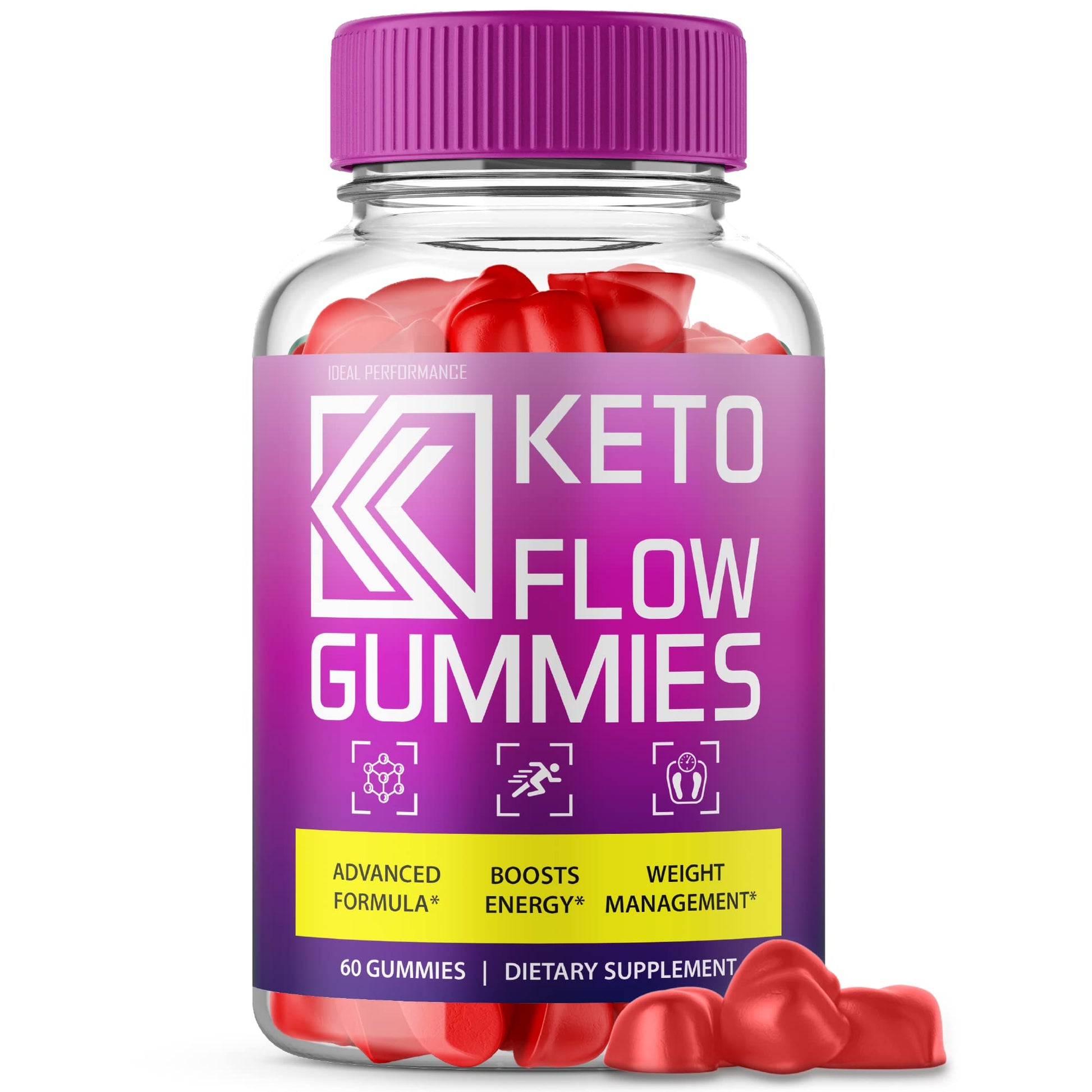 IDEAL PERFORMANCE Ketoflow Gummies Flow Gummies Flo Gummy Bears Capsule 60 Count