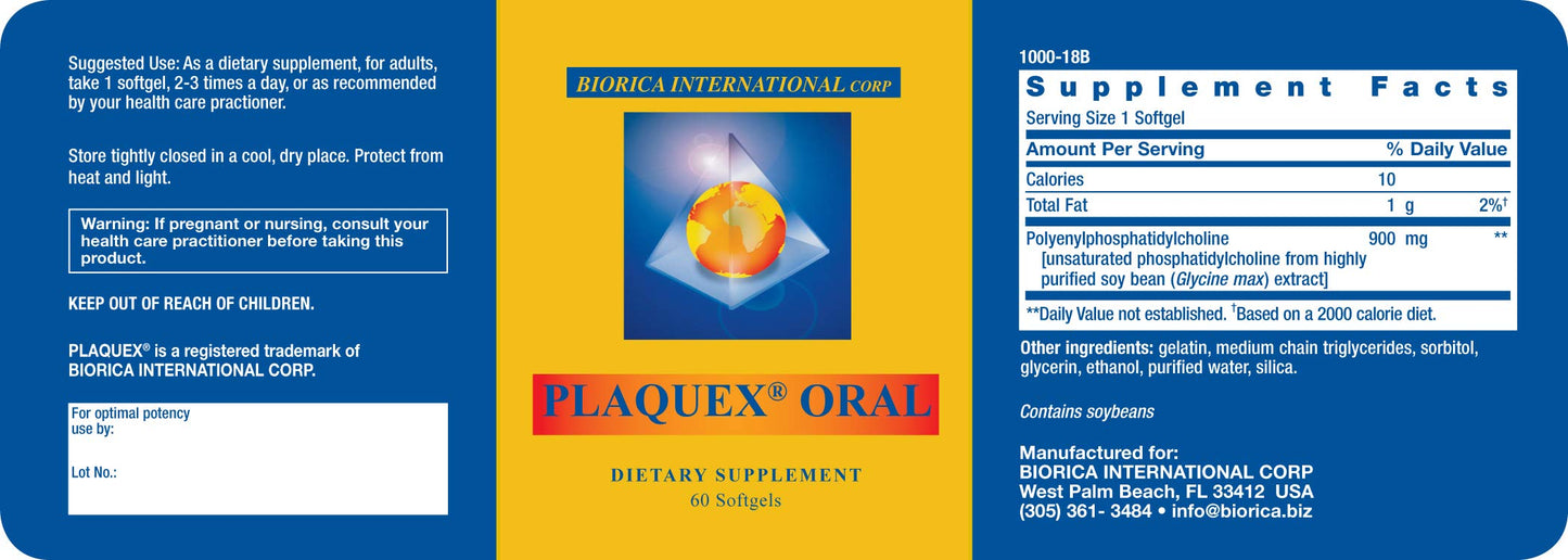 Plaquex Oral Softgels 60