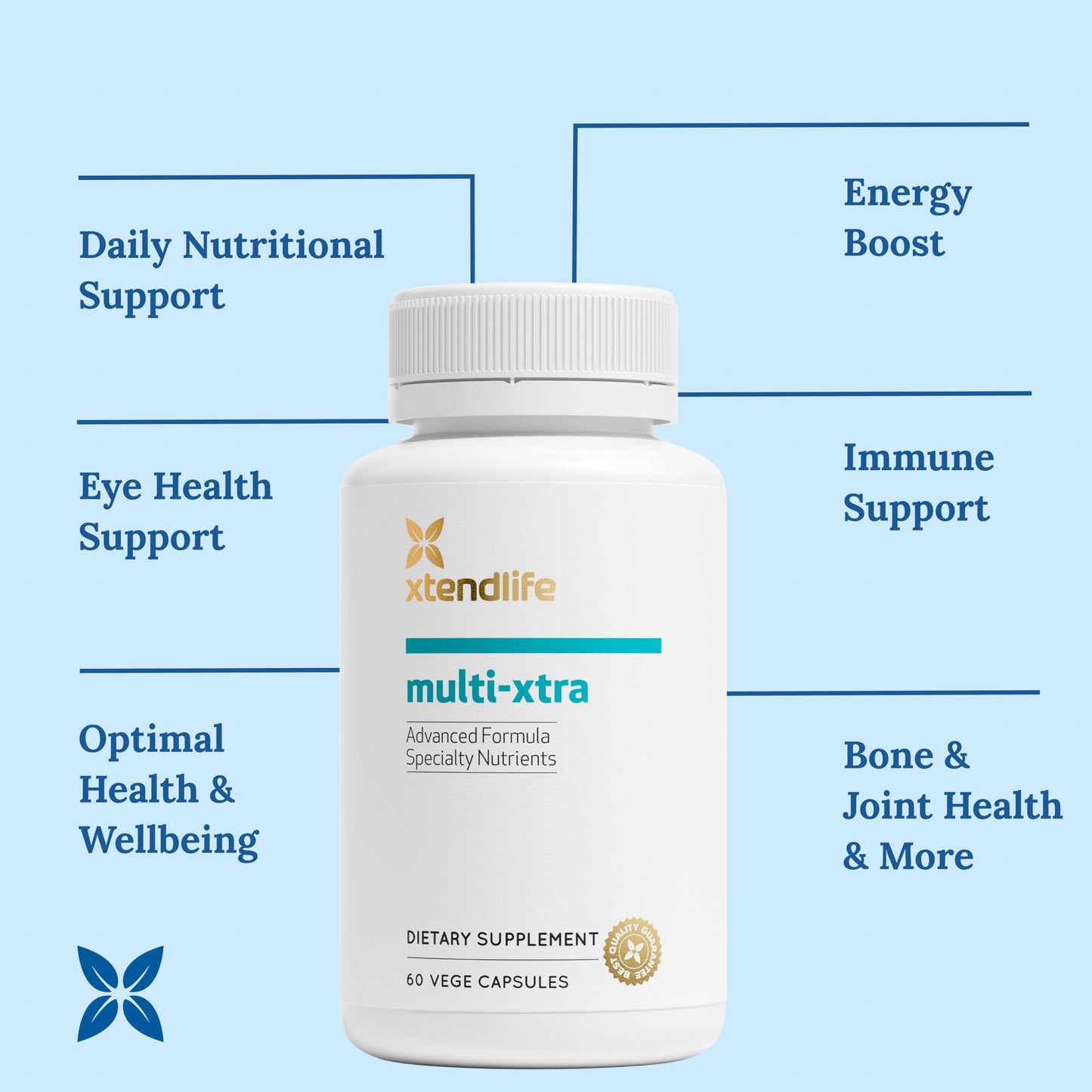 Xtendlife Multi‑Xtra Daily Multivitamin Supplement Capsule 60 Count
