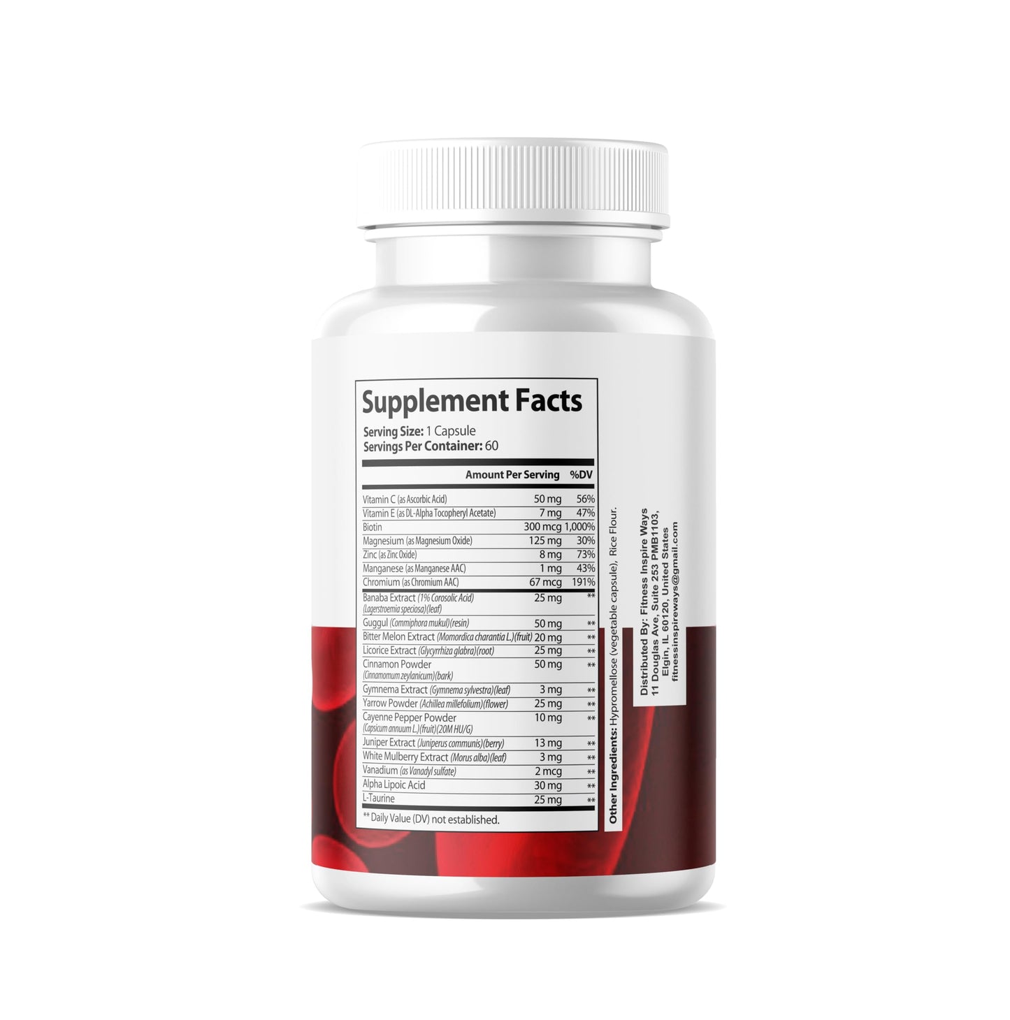 Fitness InspireWays Blood Pril Capsules 60 Count