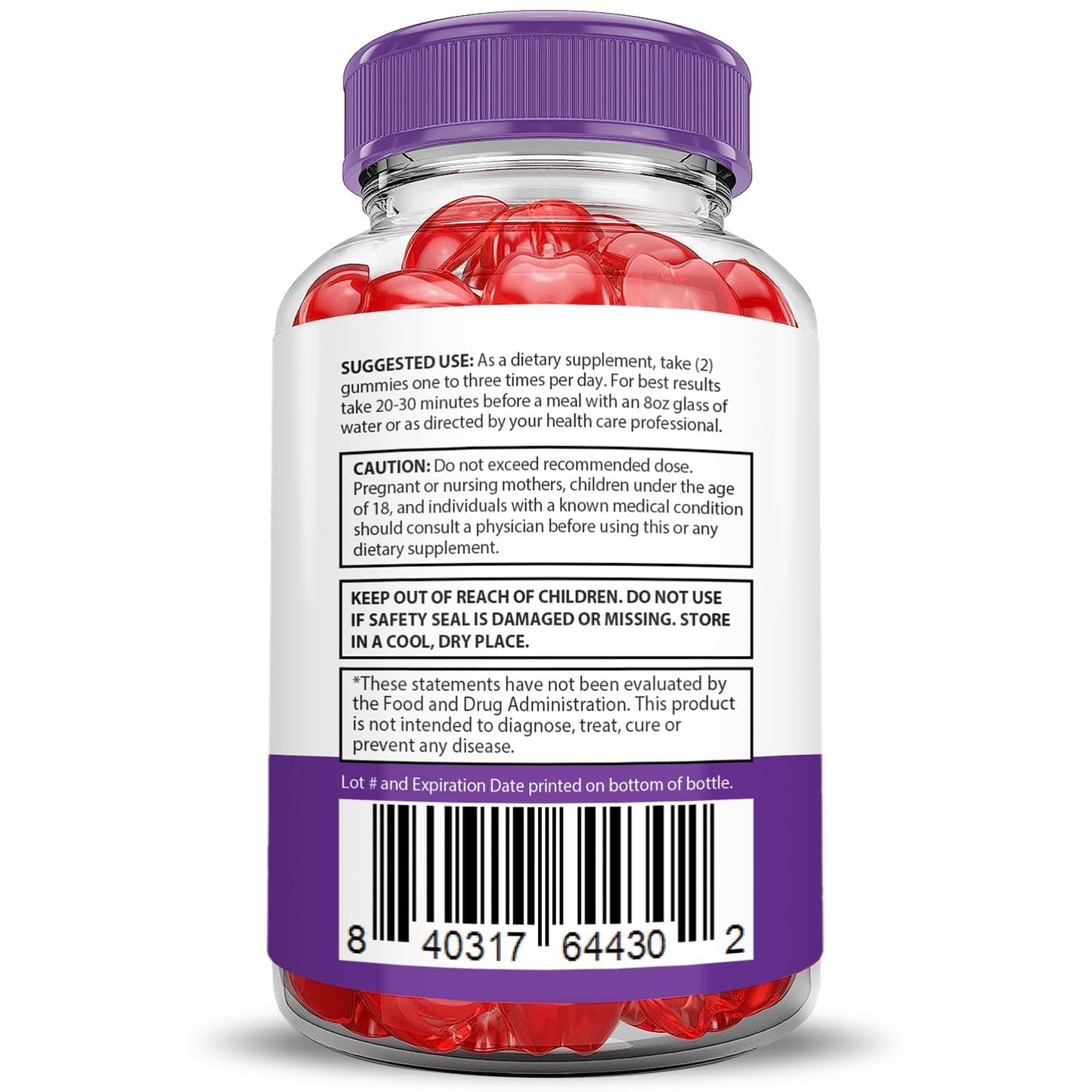 Justified Laboratories Ultra Quick Keto ACV Gummies Extreme Gummy, 180 Count