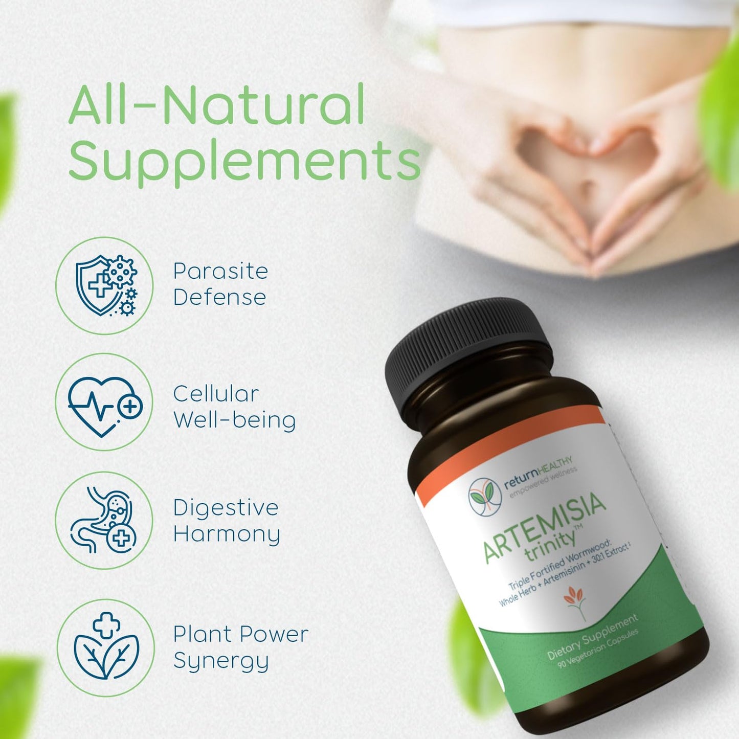 Return Healthy Artemisia Trinity Capsule 90 Count