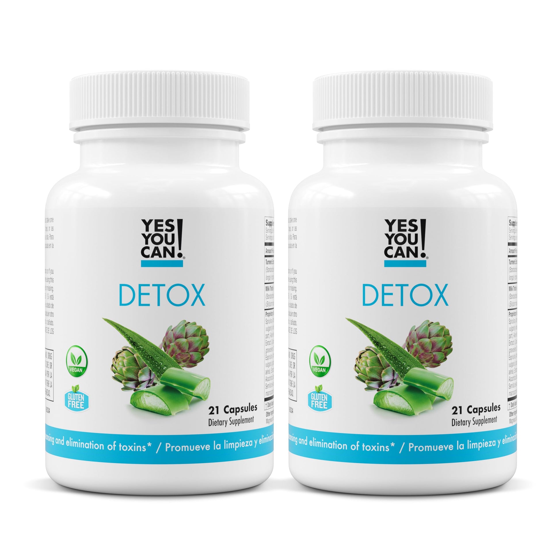 Yes You Can! Natural Detox Pills - Diuretic Cleanse with Electrolytes & Vitamins - Helps with Water Retention - Gluten-Free, 42 Capsules