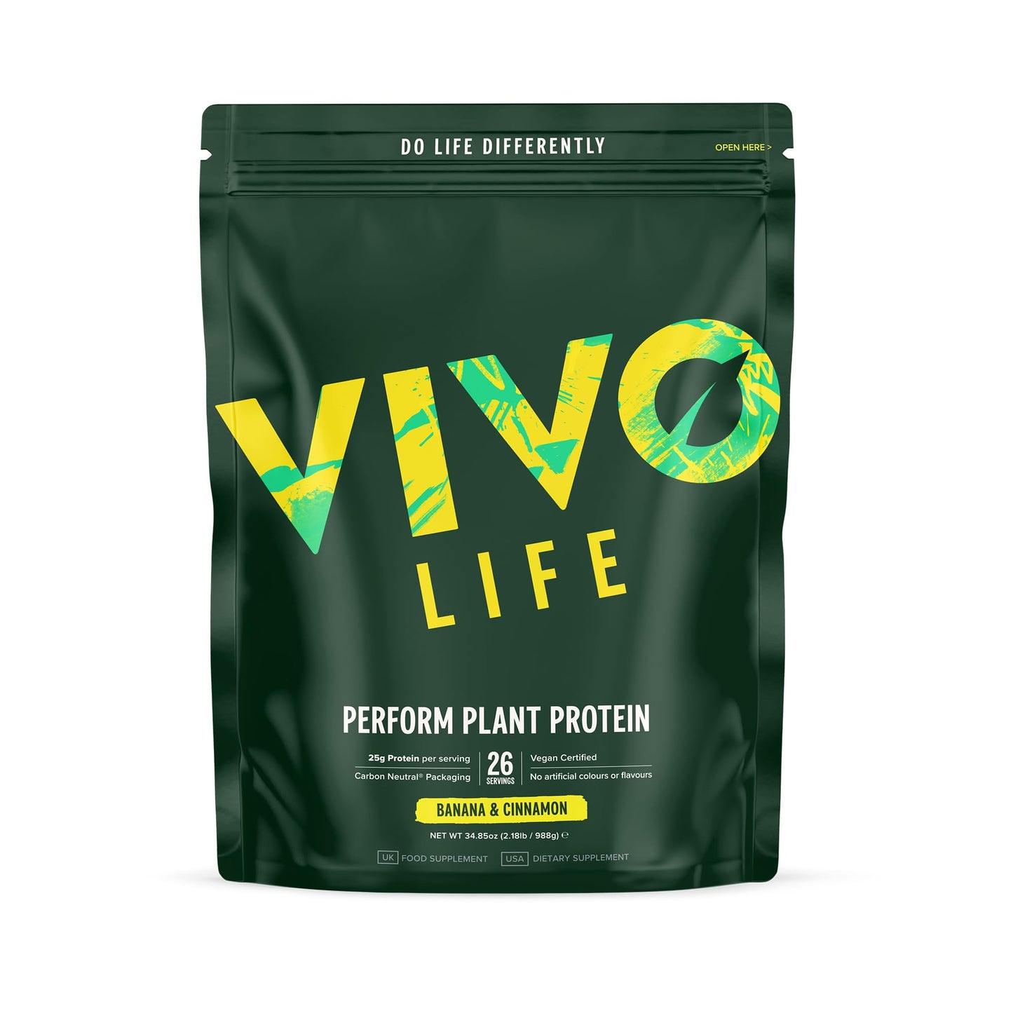 Vivo Life Perform Plant Protein Powder 34.85 oz