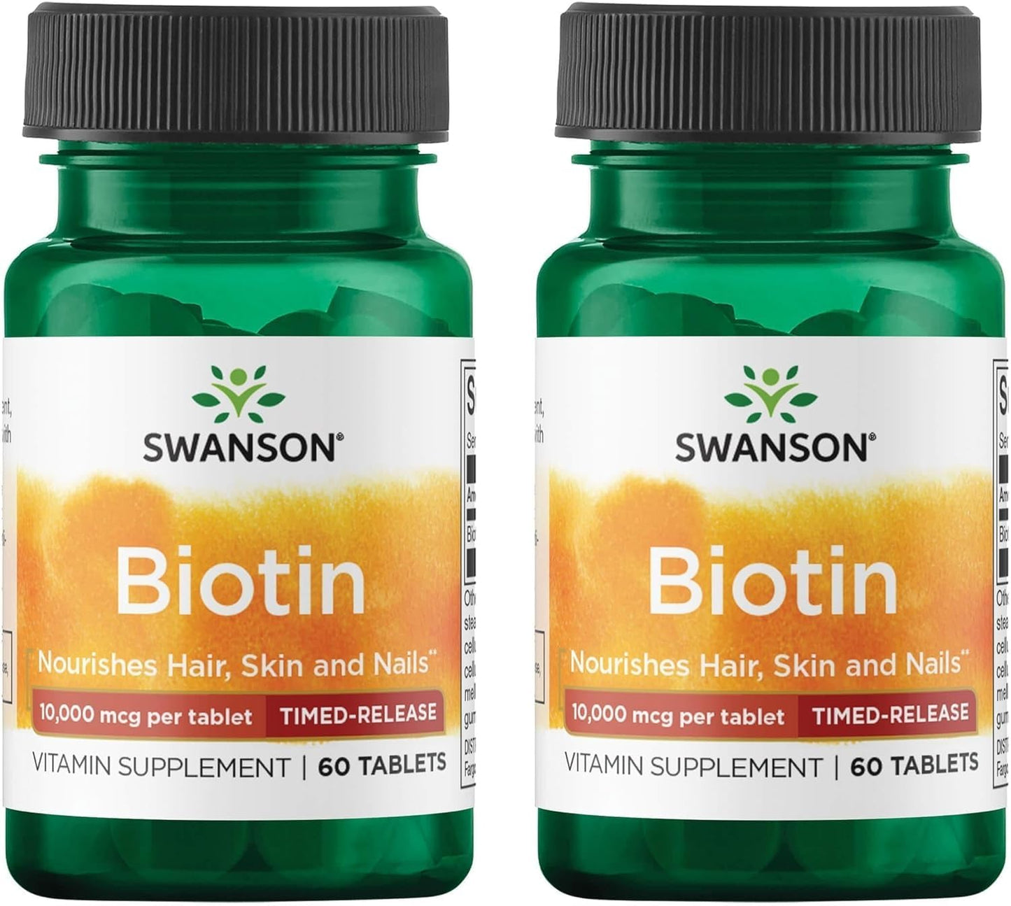 Swanson Biotin Timed-Release 10,000 mcg Capsules, 120 Count