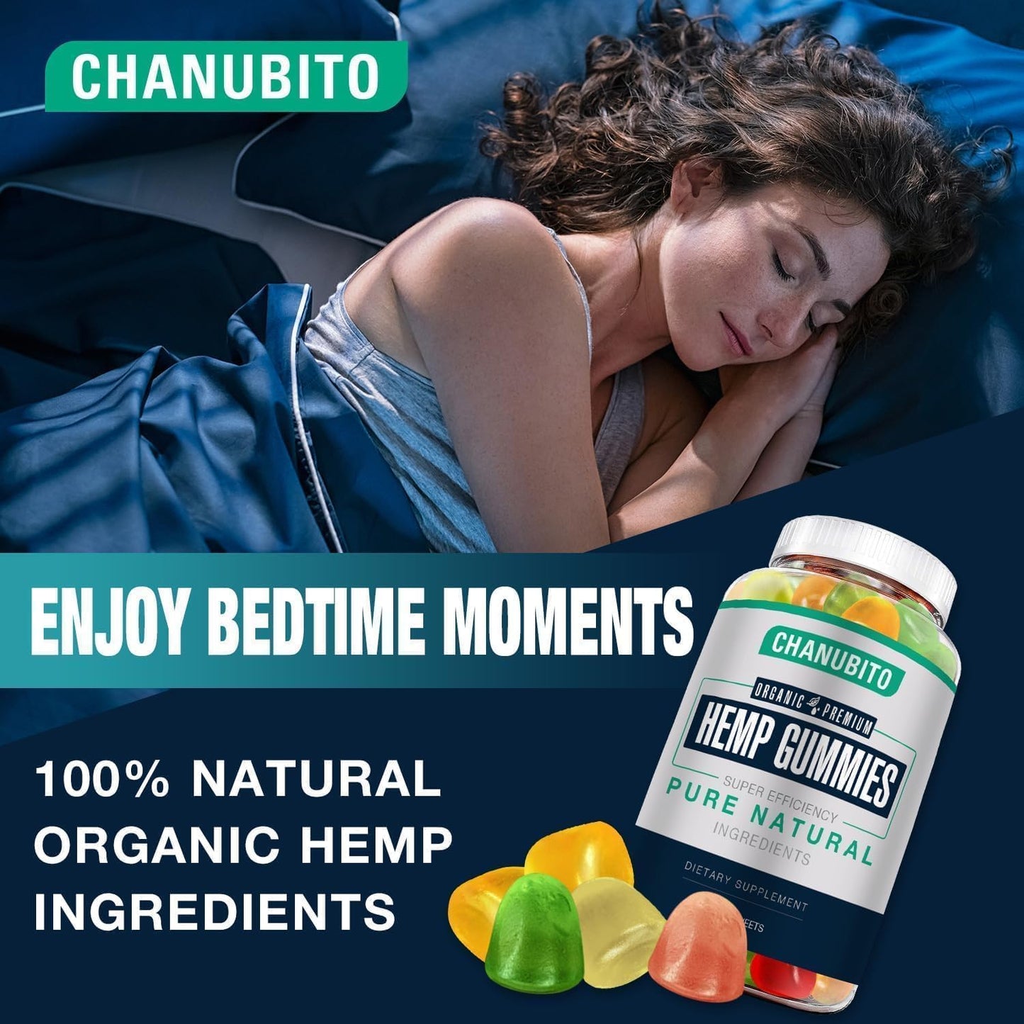 CHANUBITO Hemp Gummies 80 Count Gummies