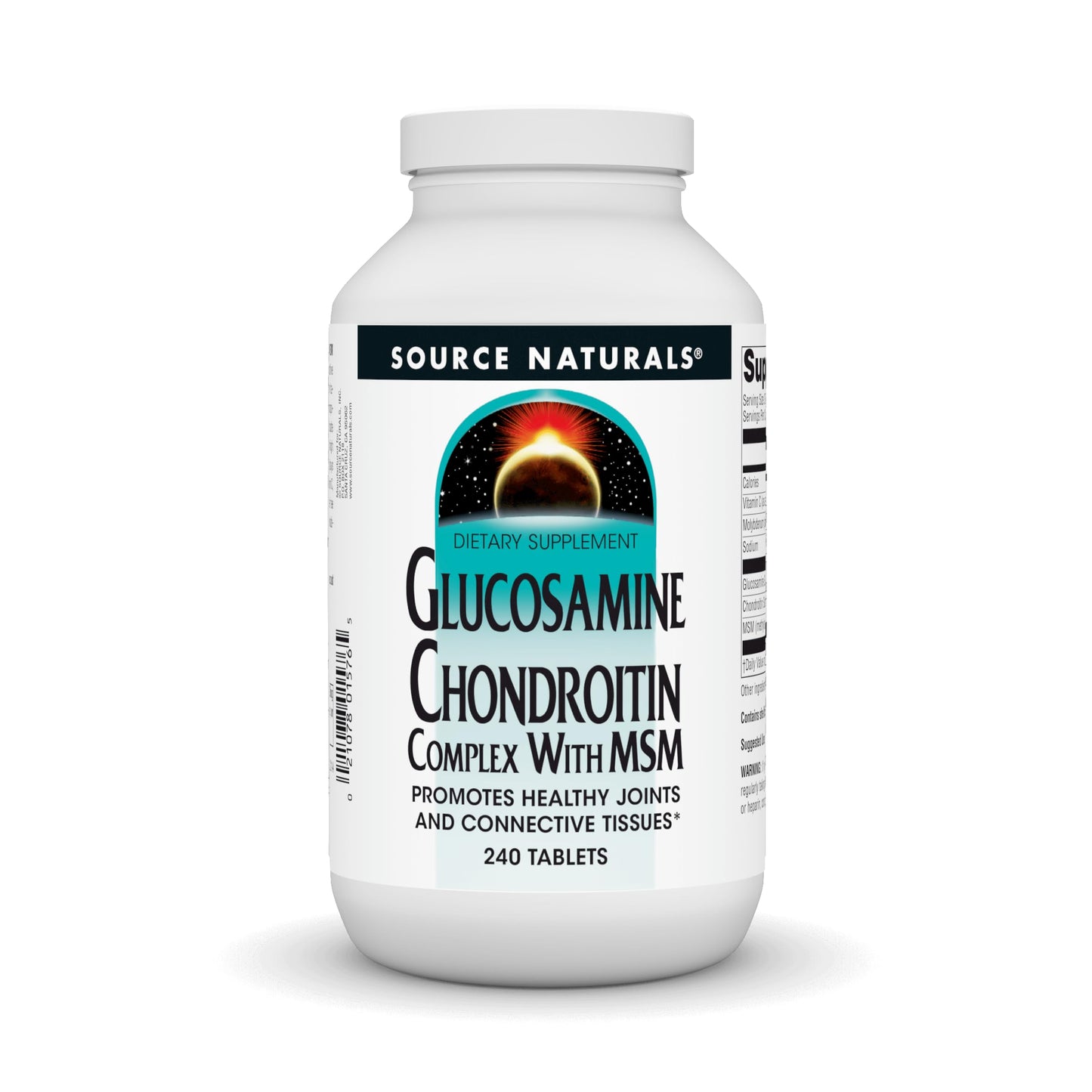 Source Naturals Glucosamine Chondroitin Complex with MSM, 240 Tablets