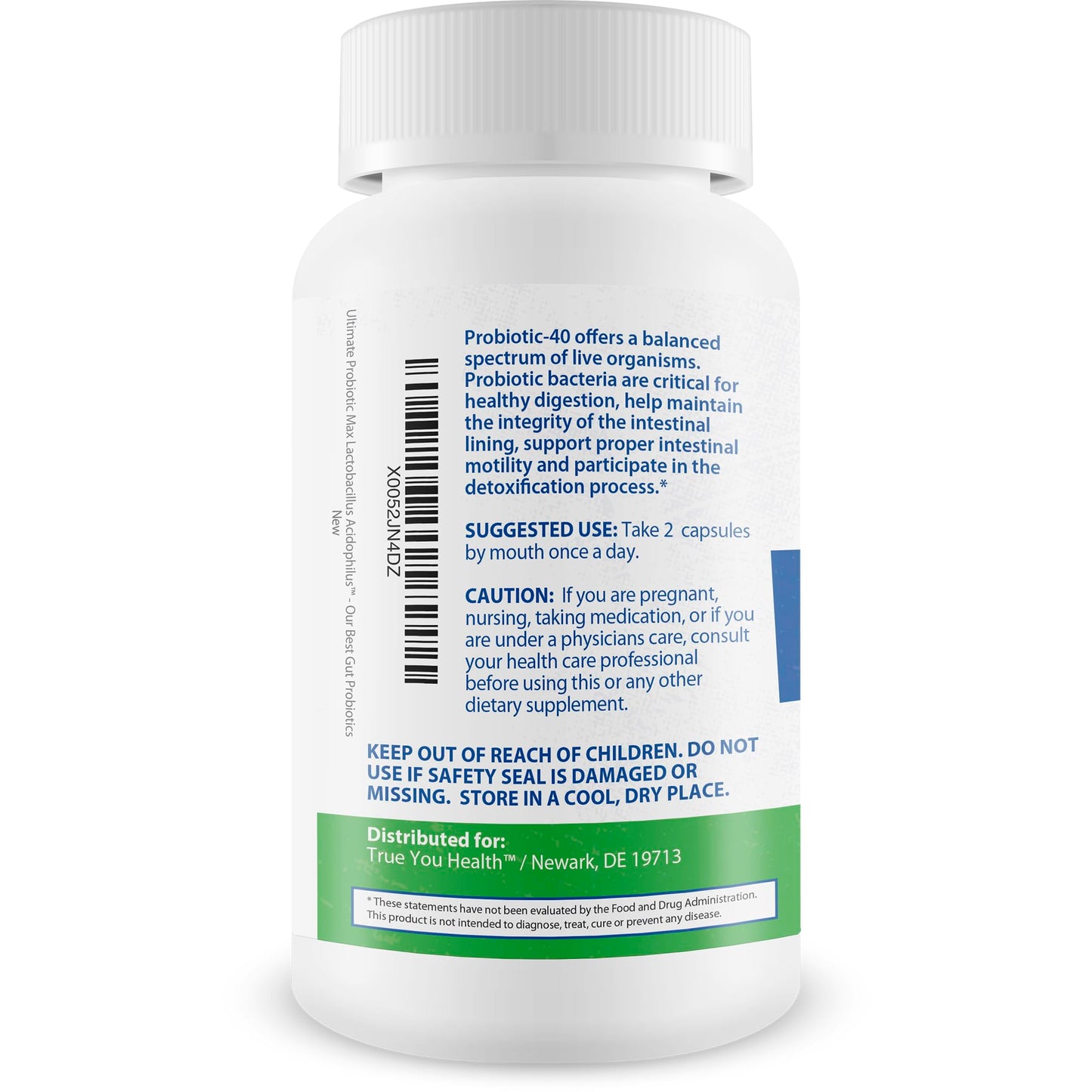 True You Health Ultimate Probiotic Max Lactobacillus Acidophilus Capsule, 60 Count
