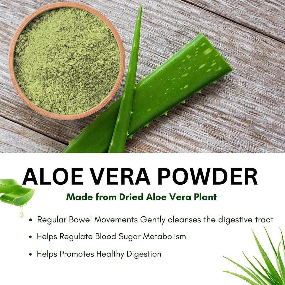 Hebhac Herbs Aloe Vera Powder Organic, 7.95 oz