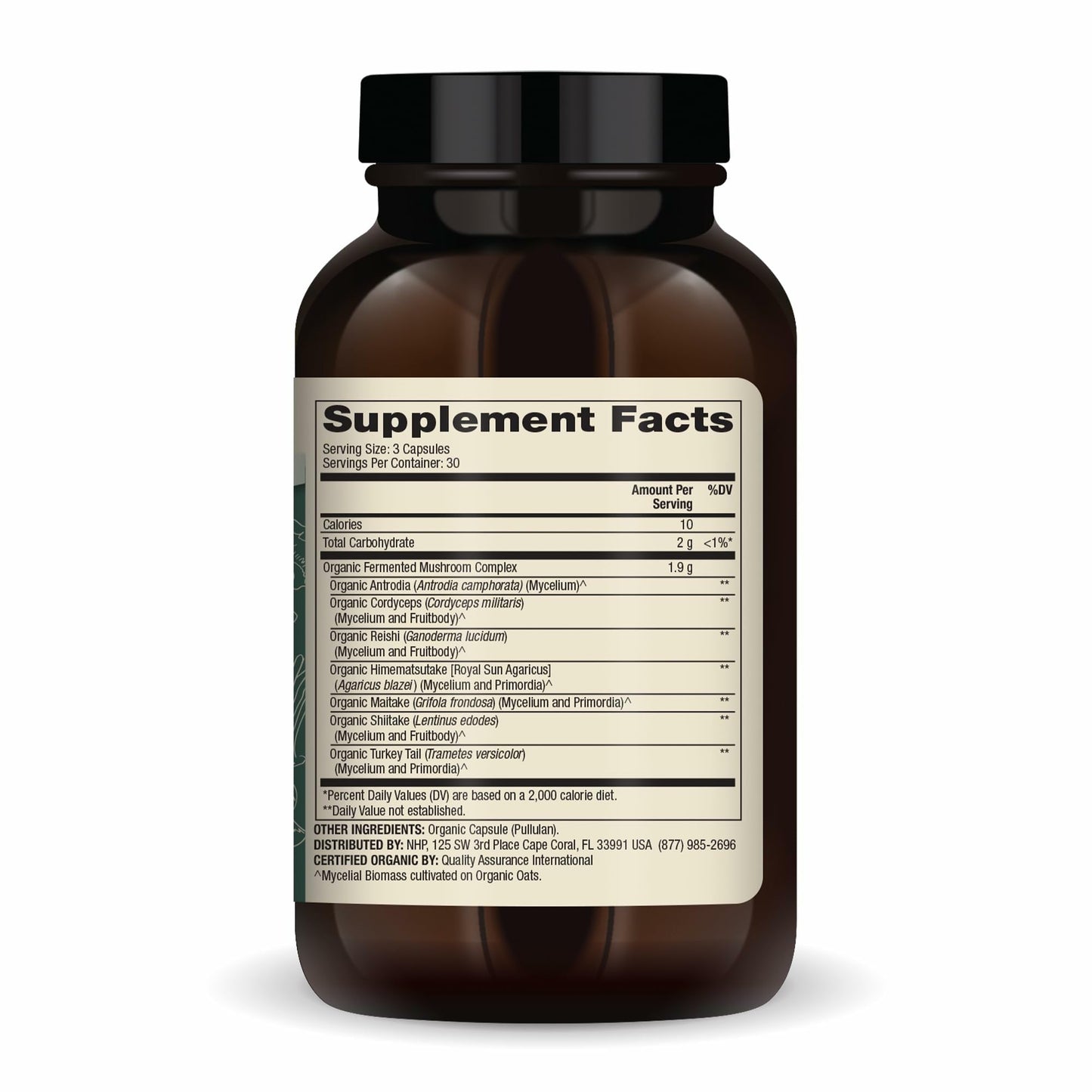 Dr. Mercola Organic Fermented Mushroom Complex 90 Capsules