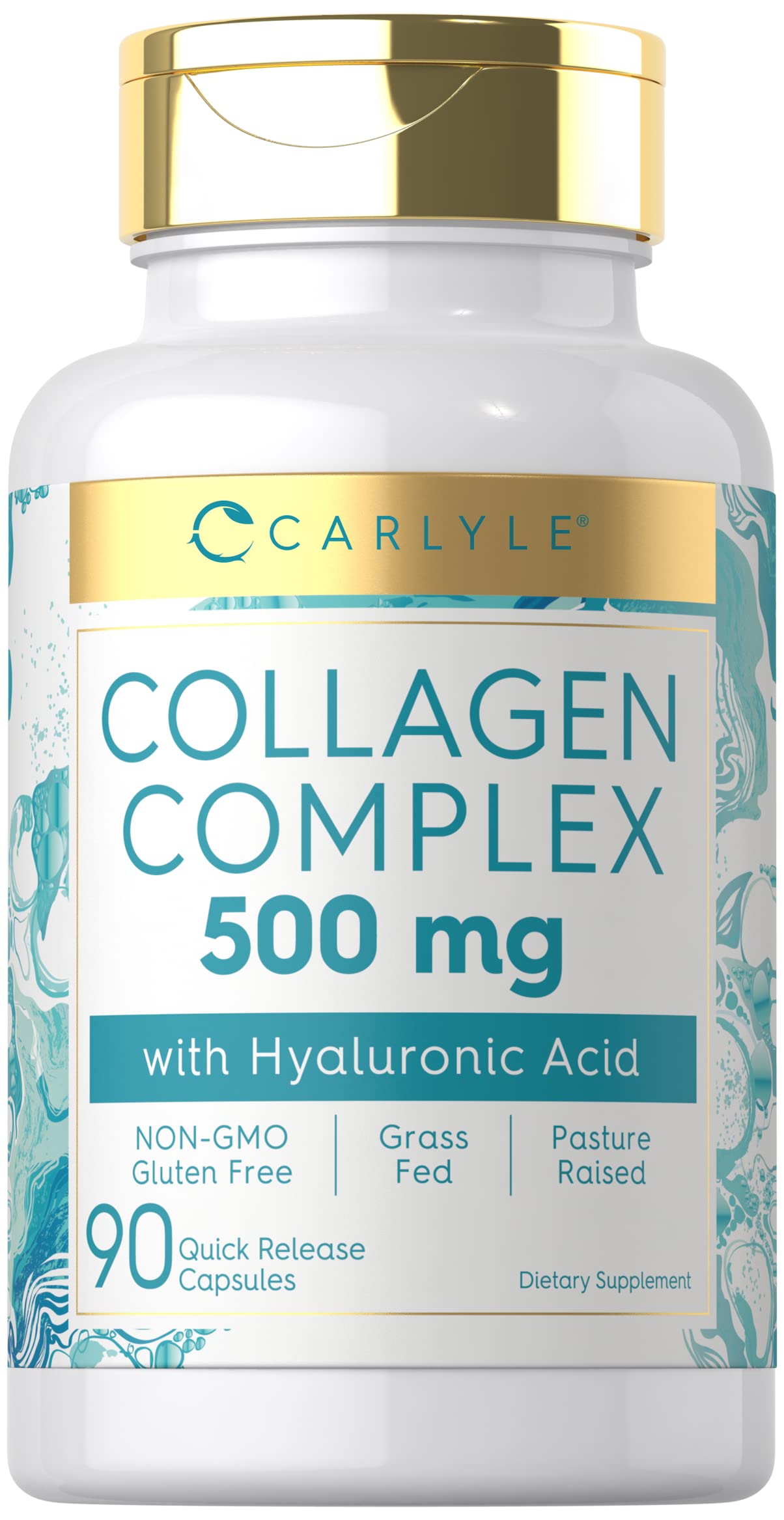 Carlyle Collagen Capsules with Hyaluronic Acid 500mg, 90 Capsules