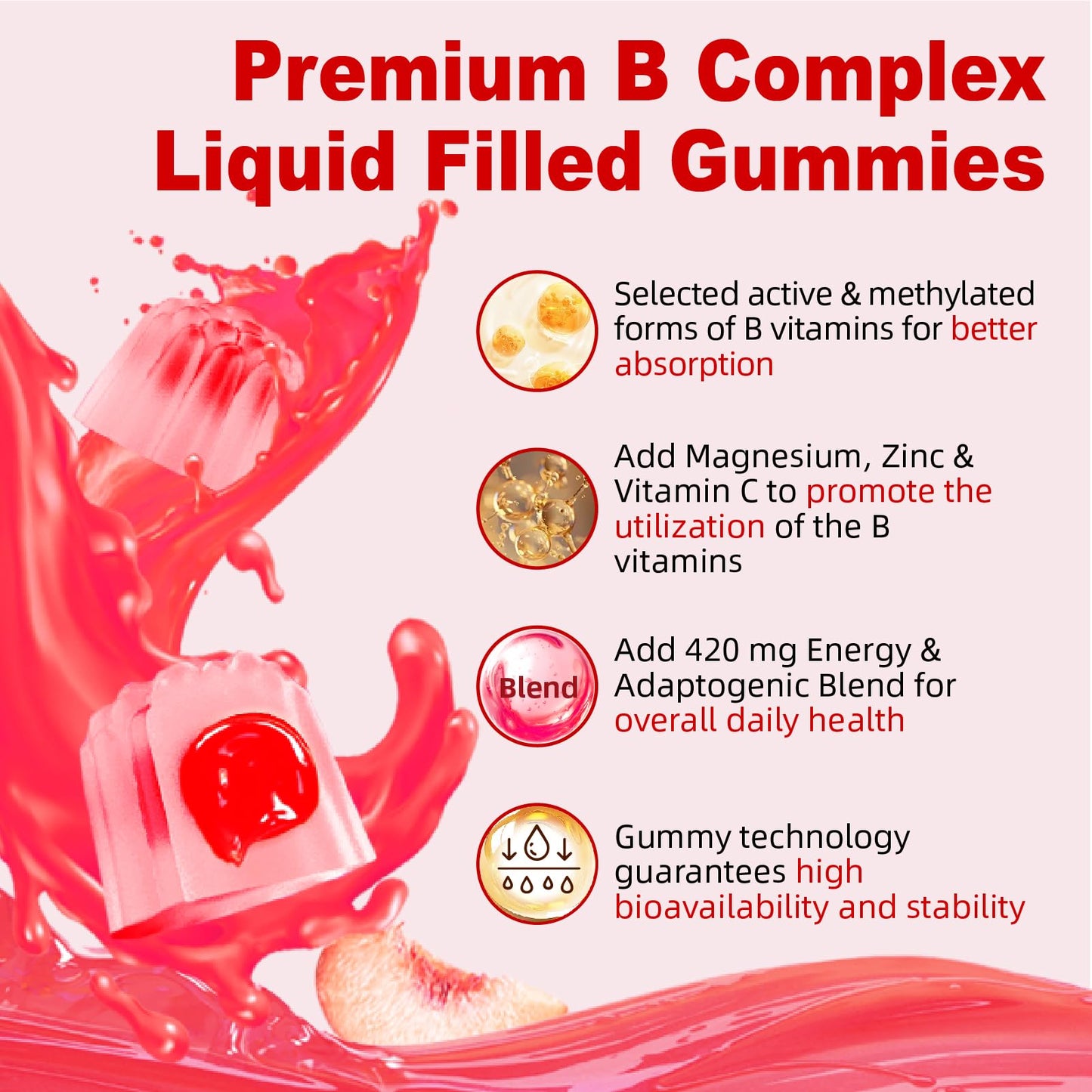 ZEGBALP Methylated Multivitamin with B Complex for Women Gummies, 120 Count