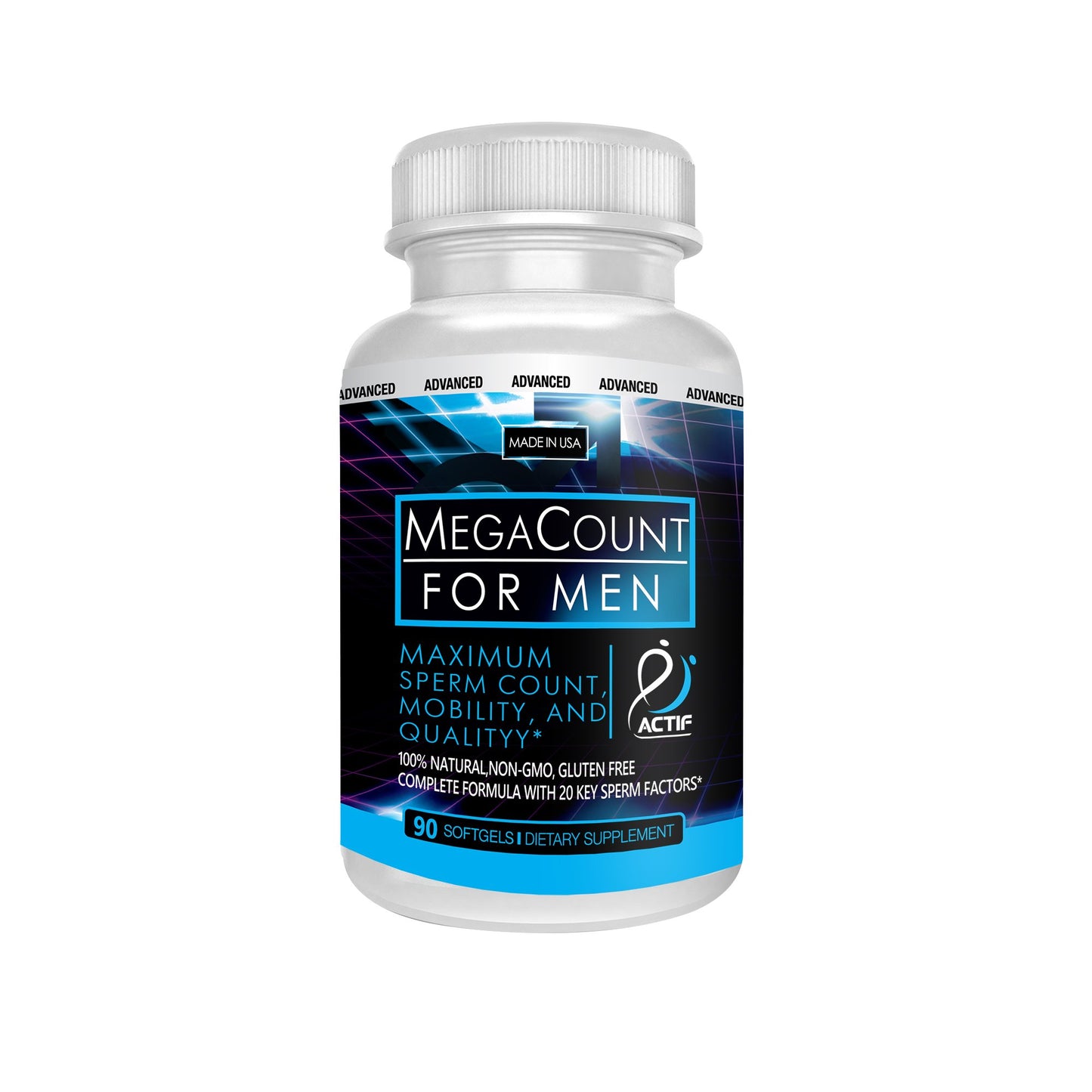 ACTIF MegaCount for Men Softgel 90 Count