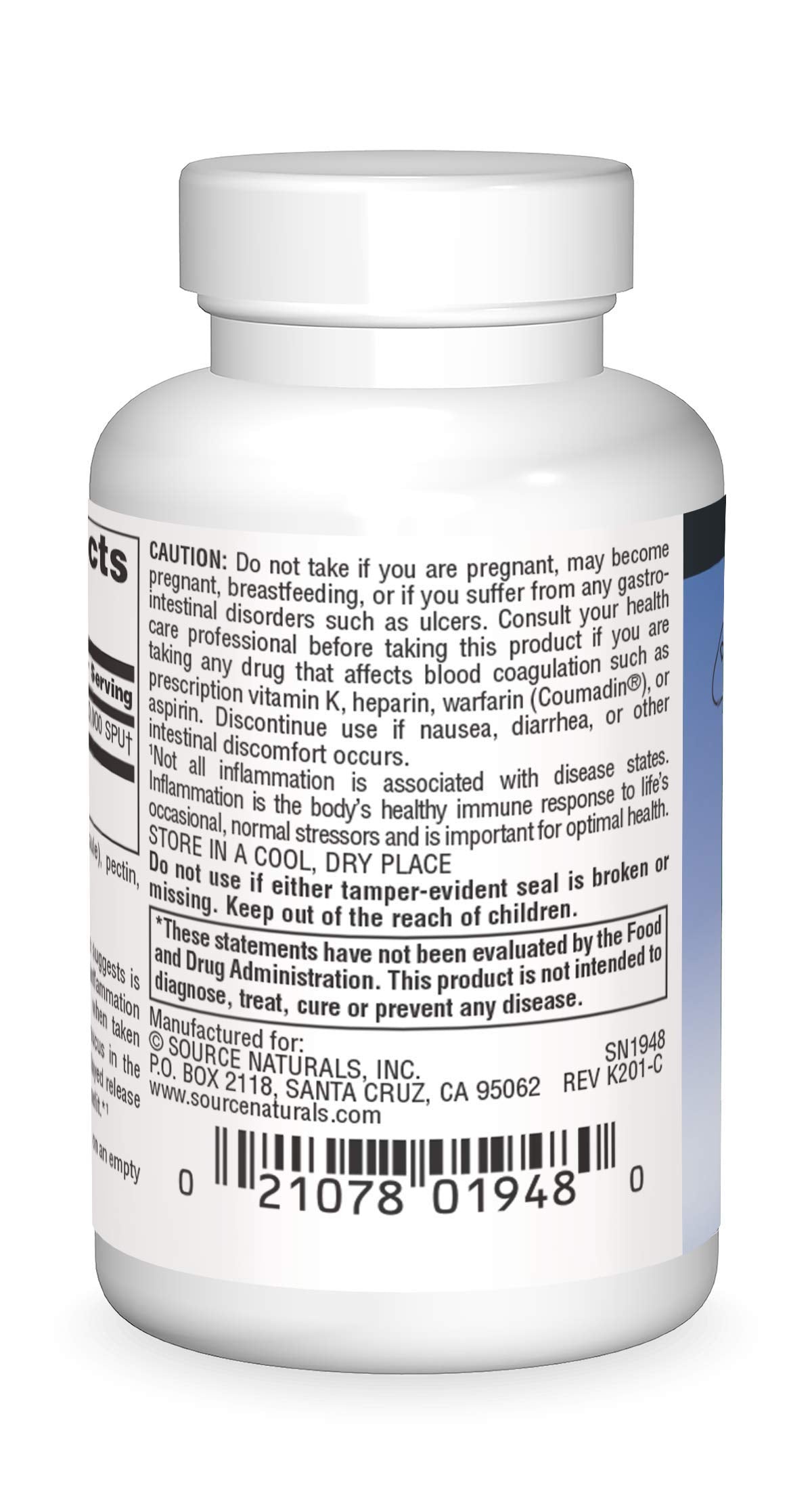 Source Naturals Serrapeptase Whole Body Systemic Vegetarian and Delayed Release Enzyme Capsules 30 Count