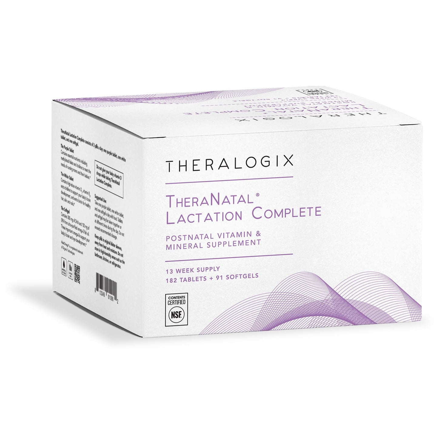 Theralogix TheraNatal Lactation Complete Postnatal Vitamin Tablet, 90 Count