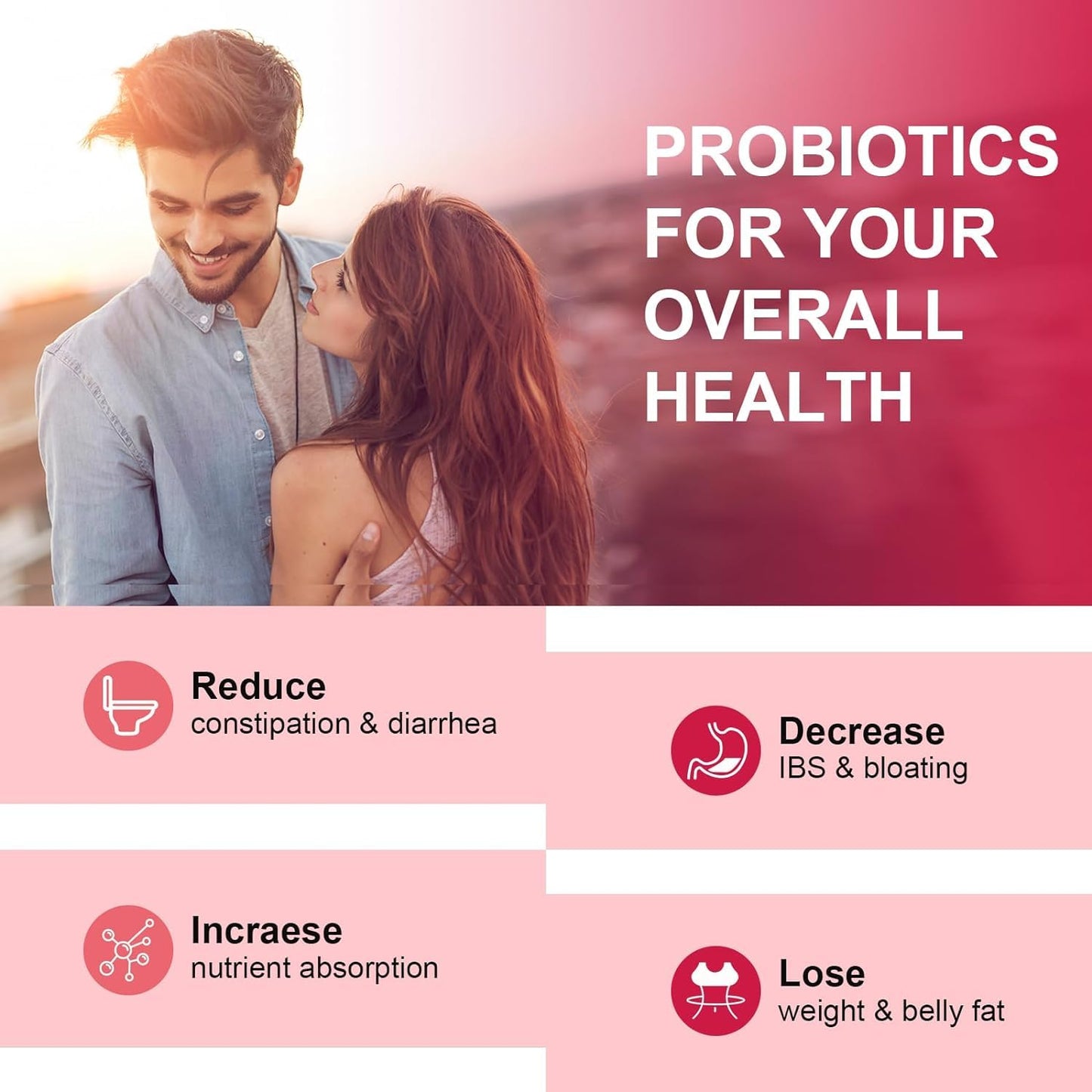 CANLIST Women's Probiotics 120 Billion CFUs, 18 Strains, 3 Prebiotics & Digestive Enzymes, Contains Organic Prebiotic Cranberry, Women's Health Digestive & Immune Support, Non-GMO, 120 Capsules