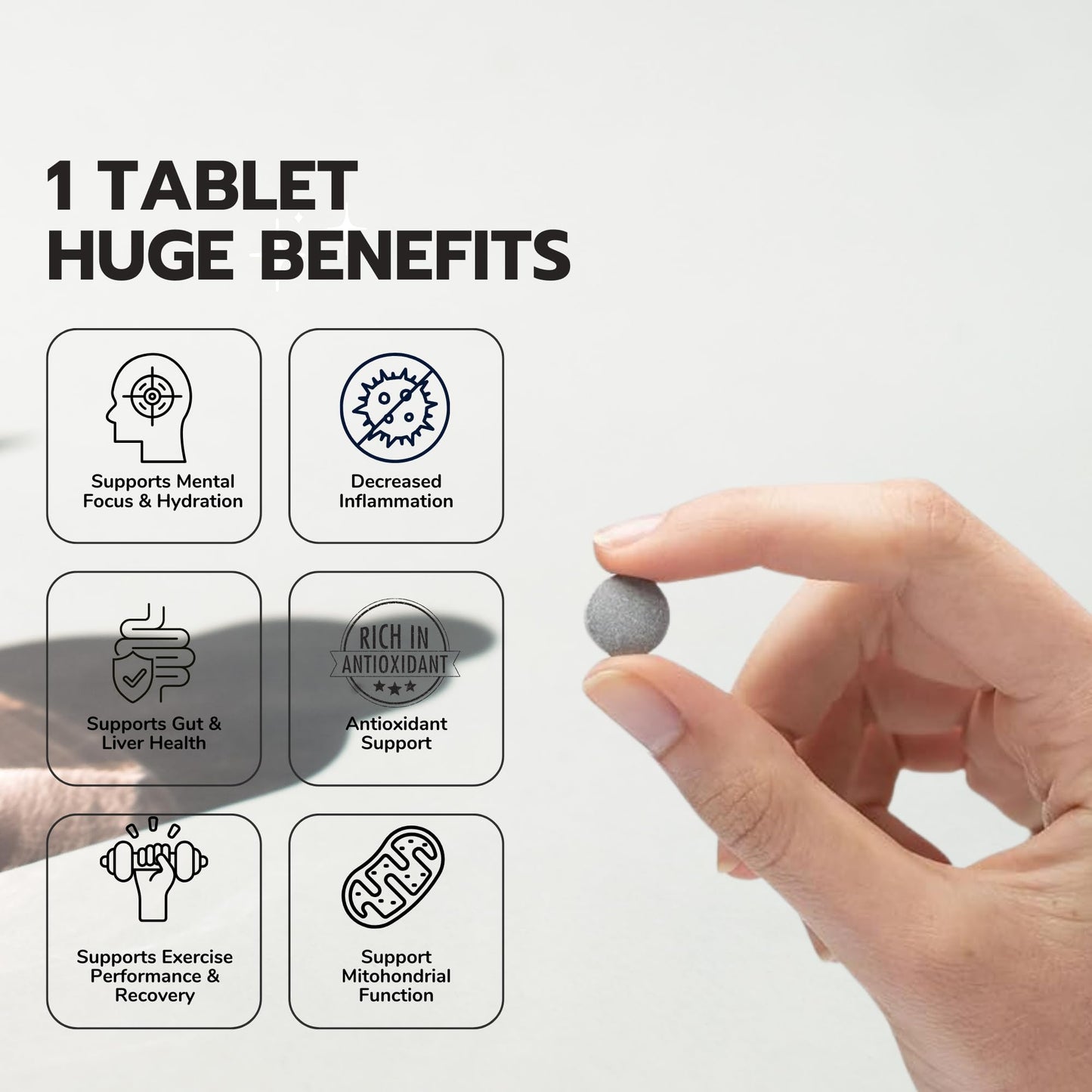 HYDRO HYDROGEN TABLETS Hydrogen Water Tablets for Drinking Water Tablet 30 Count