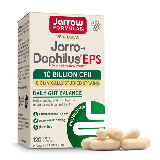 Jarrow Formulas Jarro Dophilus Probiotics 10 Billion CFU Probiotic Supplement CAPSULES, 120