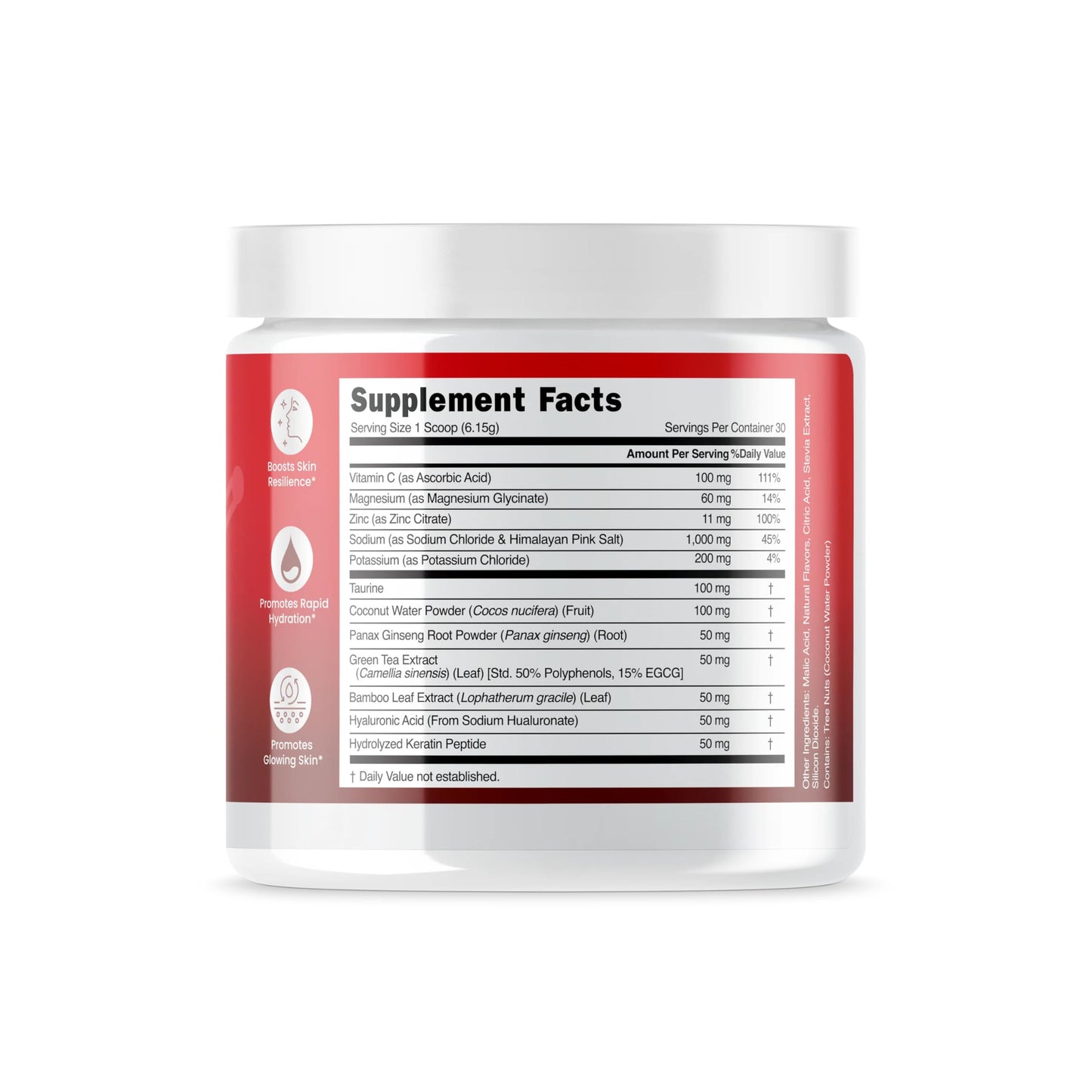 RajaniMD ElectroGLO Raspberry Flavored Electrolyte Powder, 6.5 Ounces