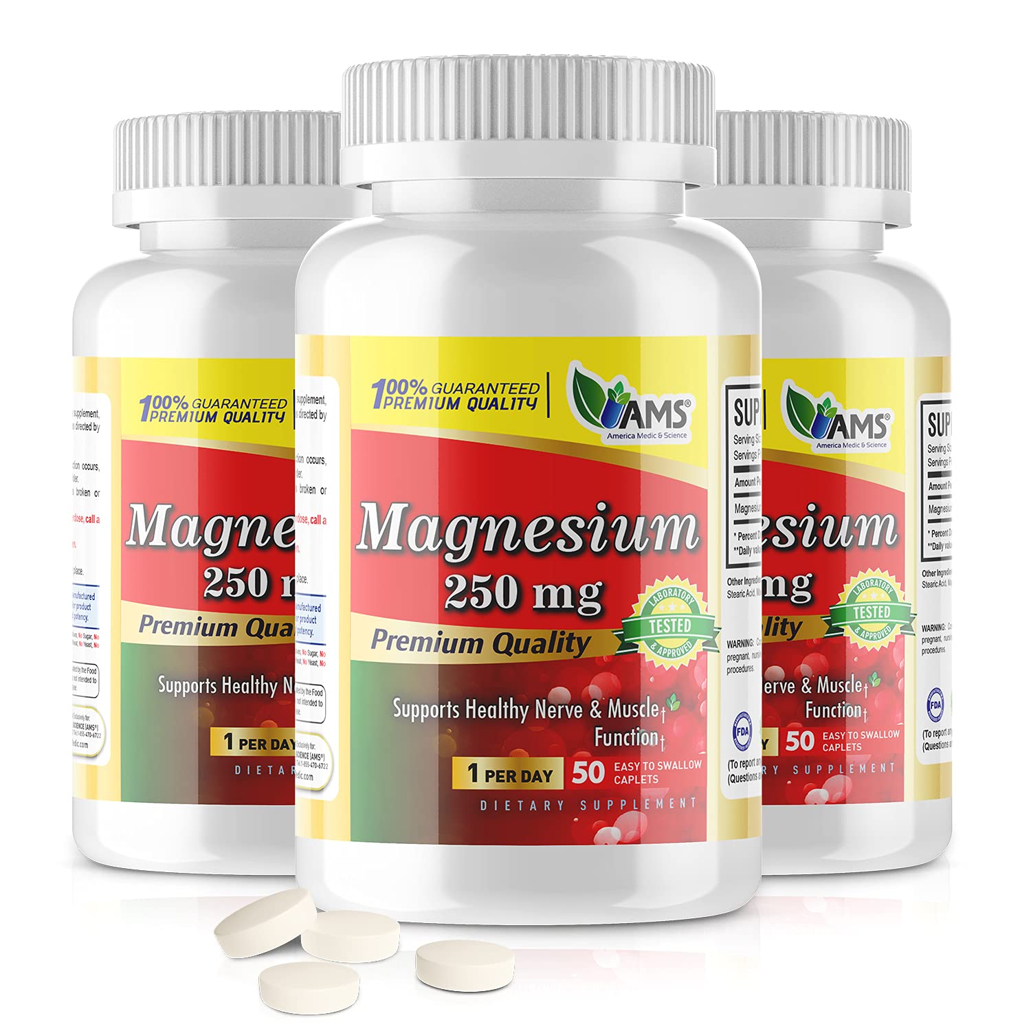 America Medic & Science Magnesium Oxide 250 mg Capsules (150 Count)