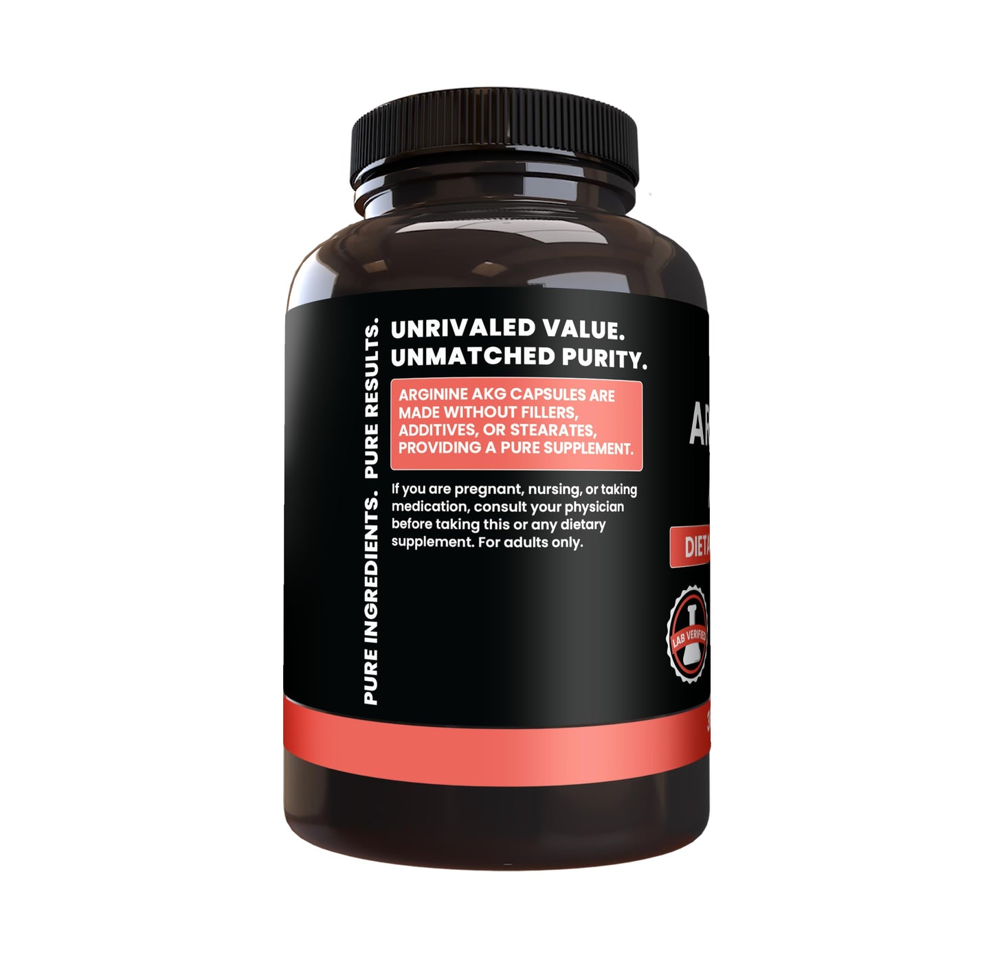 PURE ORIGINAL INGREDIENTS Arginine AAKG 365 Capsules