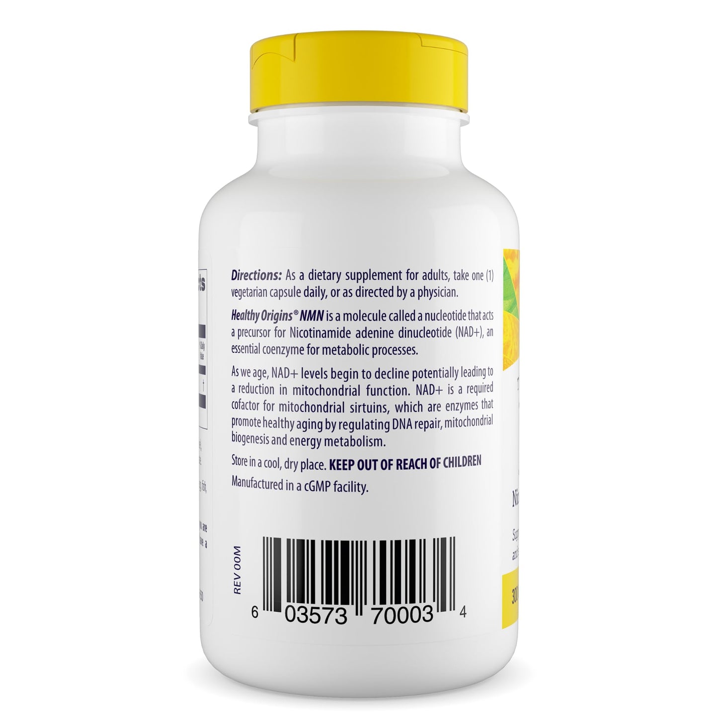 Healthy Origins NMN Nicotinamide Mononucleotide 300 mg Capsule, 60 Count
