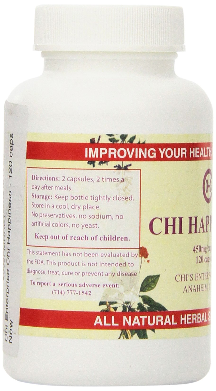 Chi's Enterprise Chi Happiness Capsules 120 Count