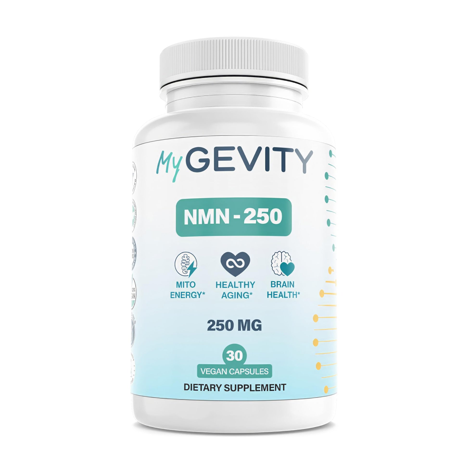 MyGevity NMN 250mg Nicotinamide Mononucleotide Capsule, 30 Capsules