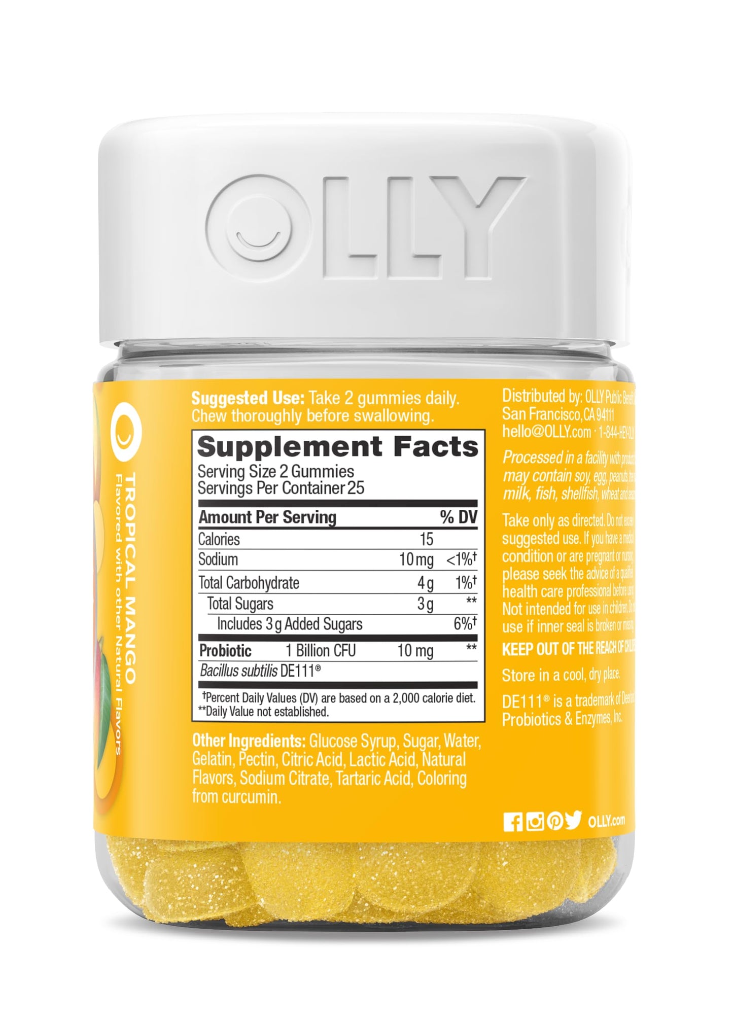 OLLY Probiotic Gummy 50 Count