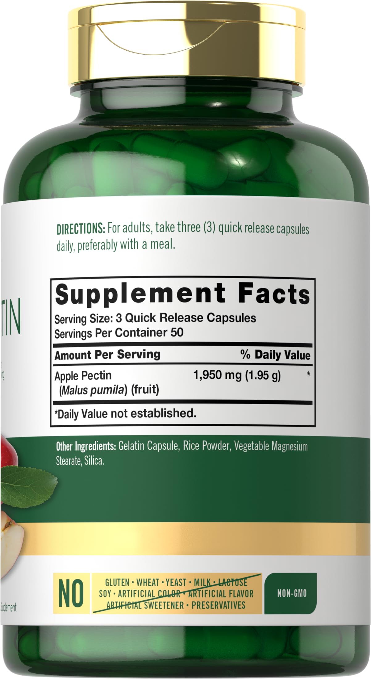 Carlyle Apple Pectin Capsules 150 Count