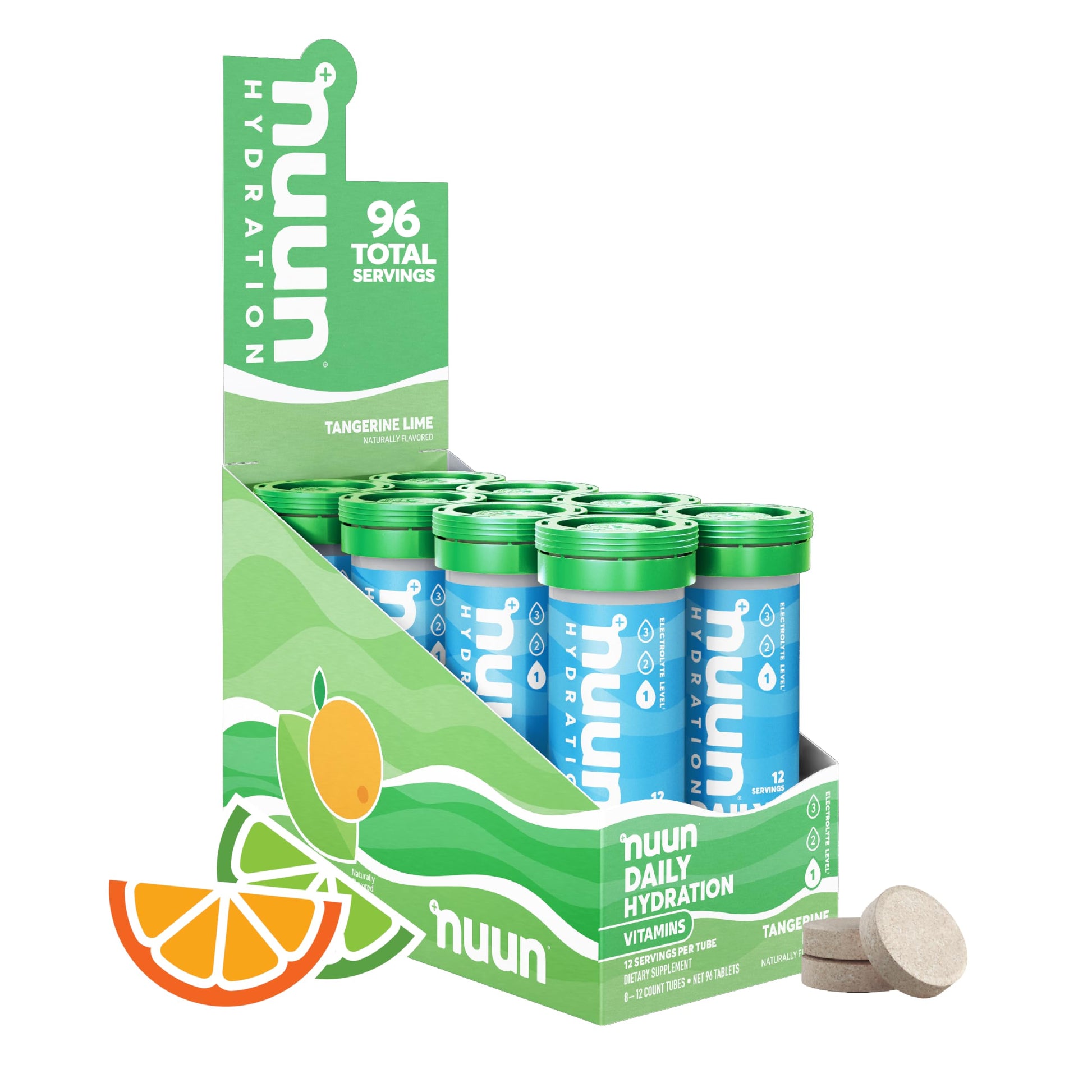 Nuun Electrolyte Drink Tabs Tangerine Lime Tablets, 96 Count