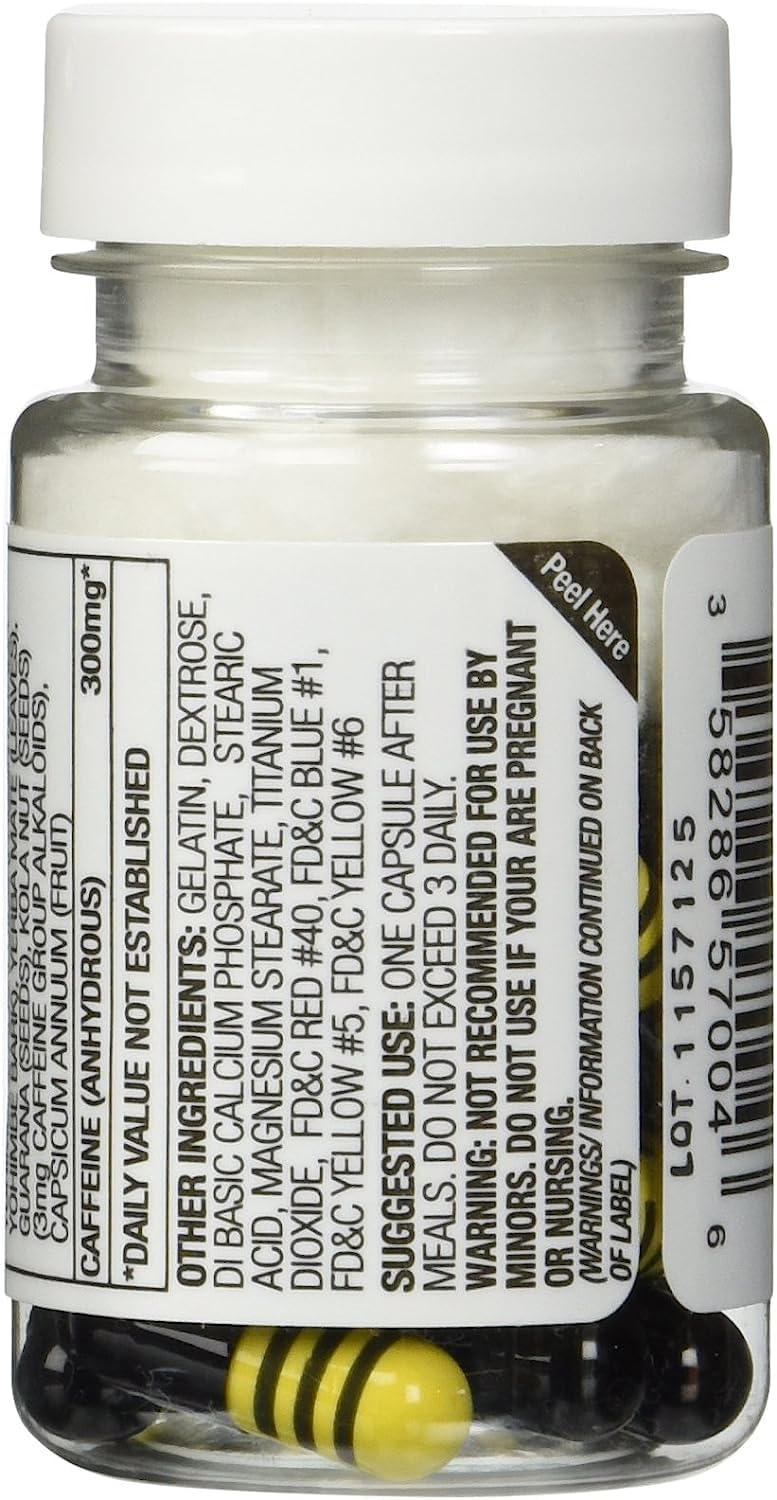 STACKER 2 Yellow Hornet Herbal Dietary Supplement Capsules 120 Capsules